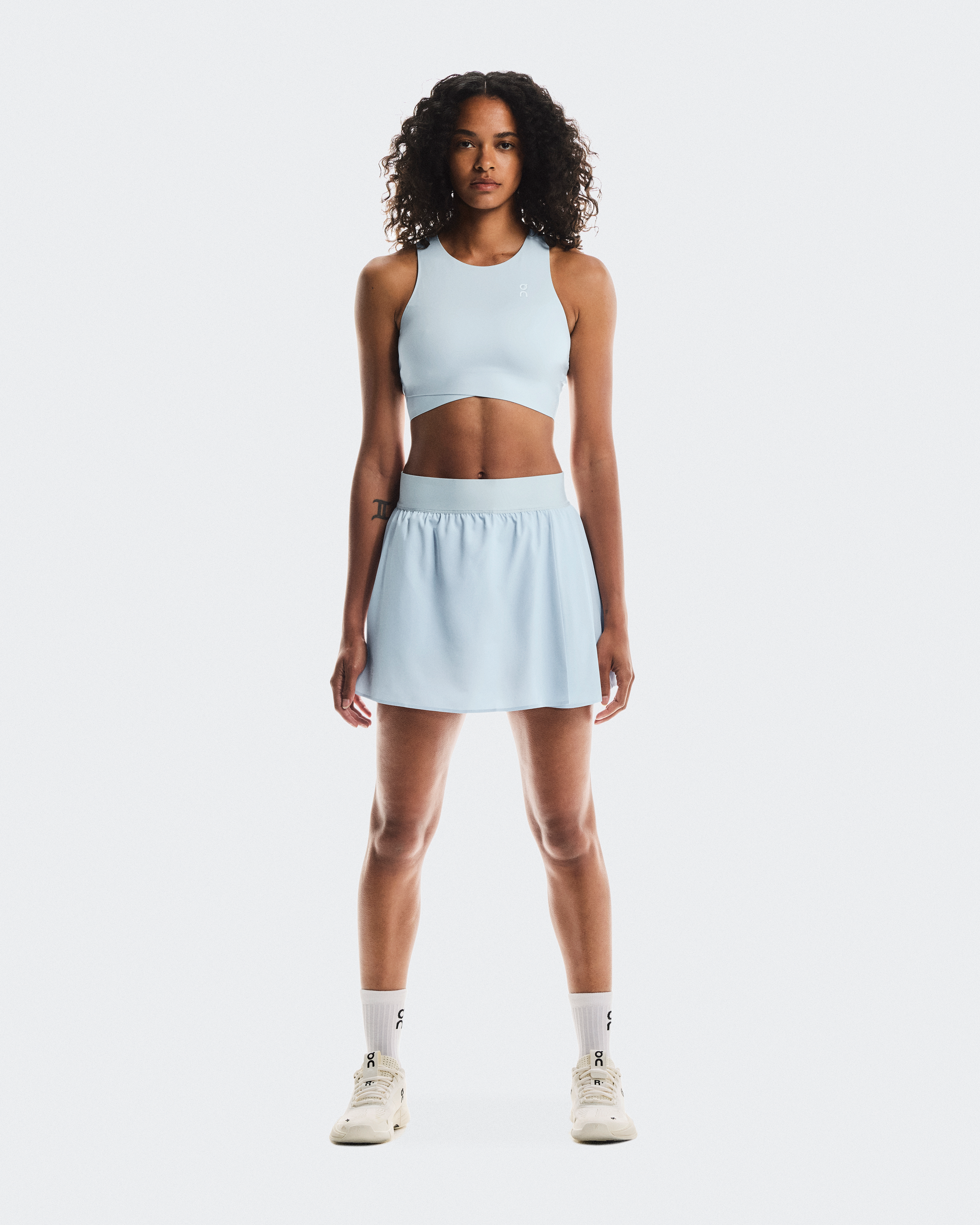 On Court Crop Top, Arctic, Women