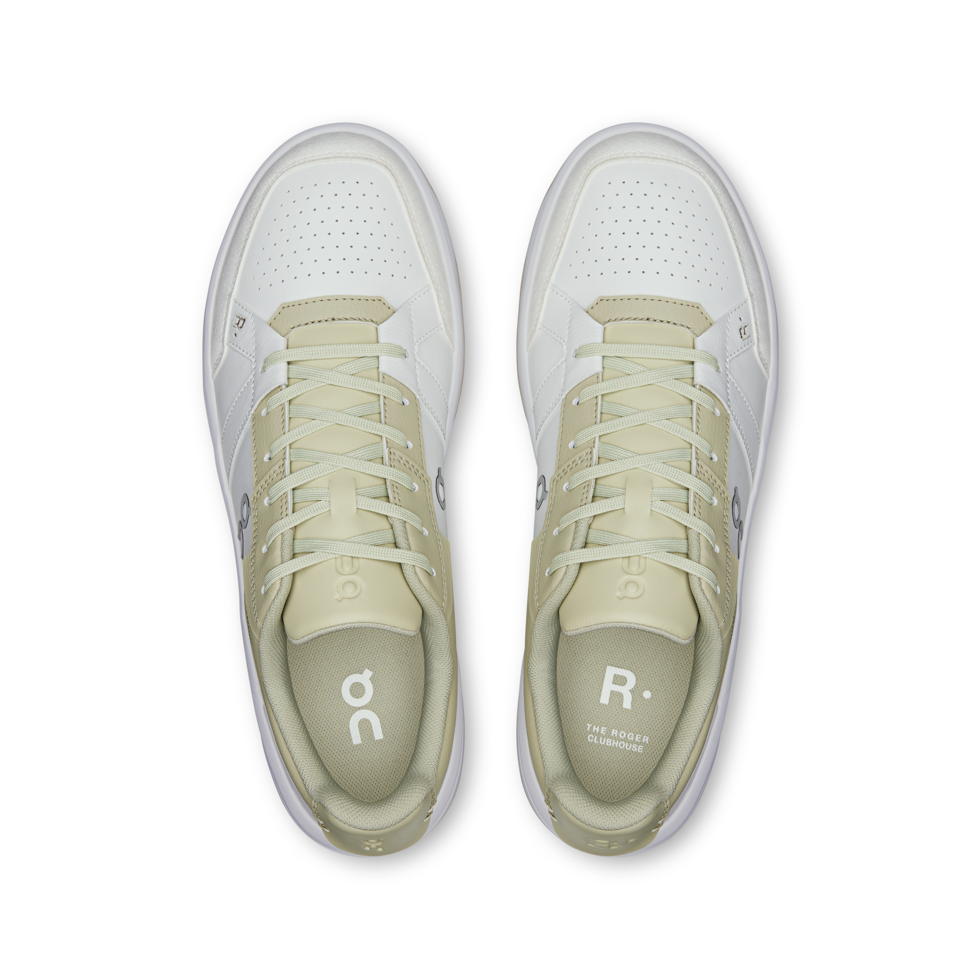 On THE ROGER Clubhouse White & Chalk Men Tennis Shoes