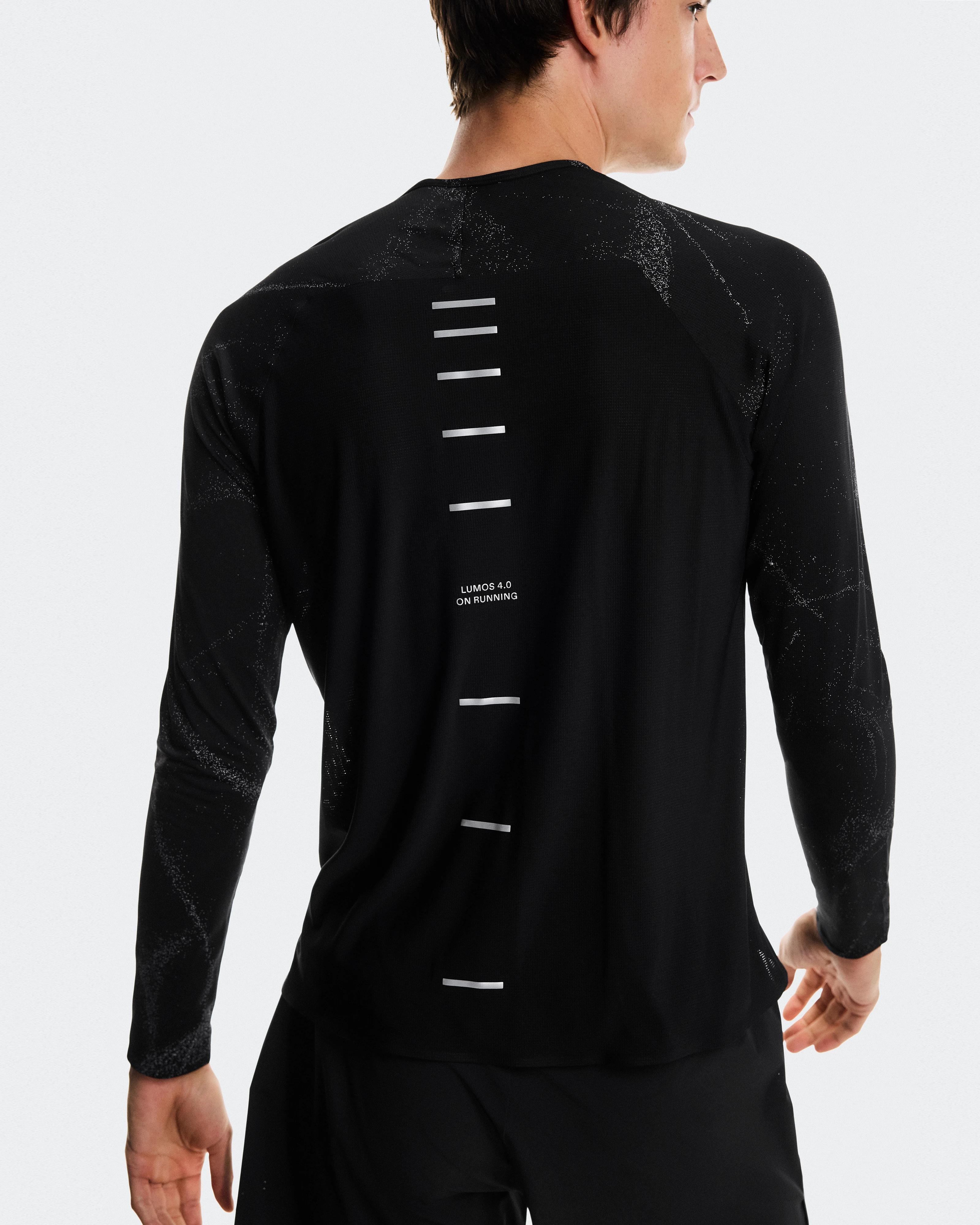 On Performance Long-T Lumos Black Men Tops and t-shirts