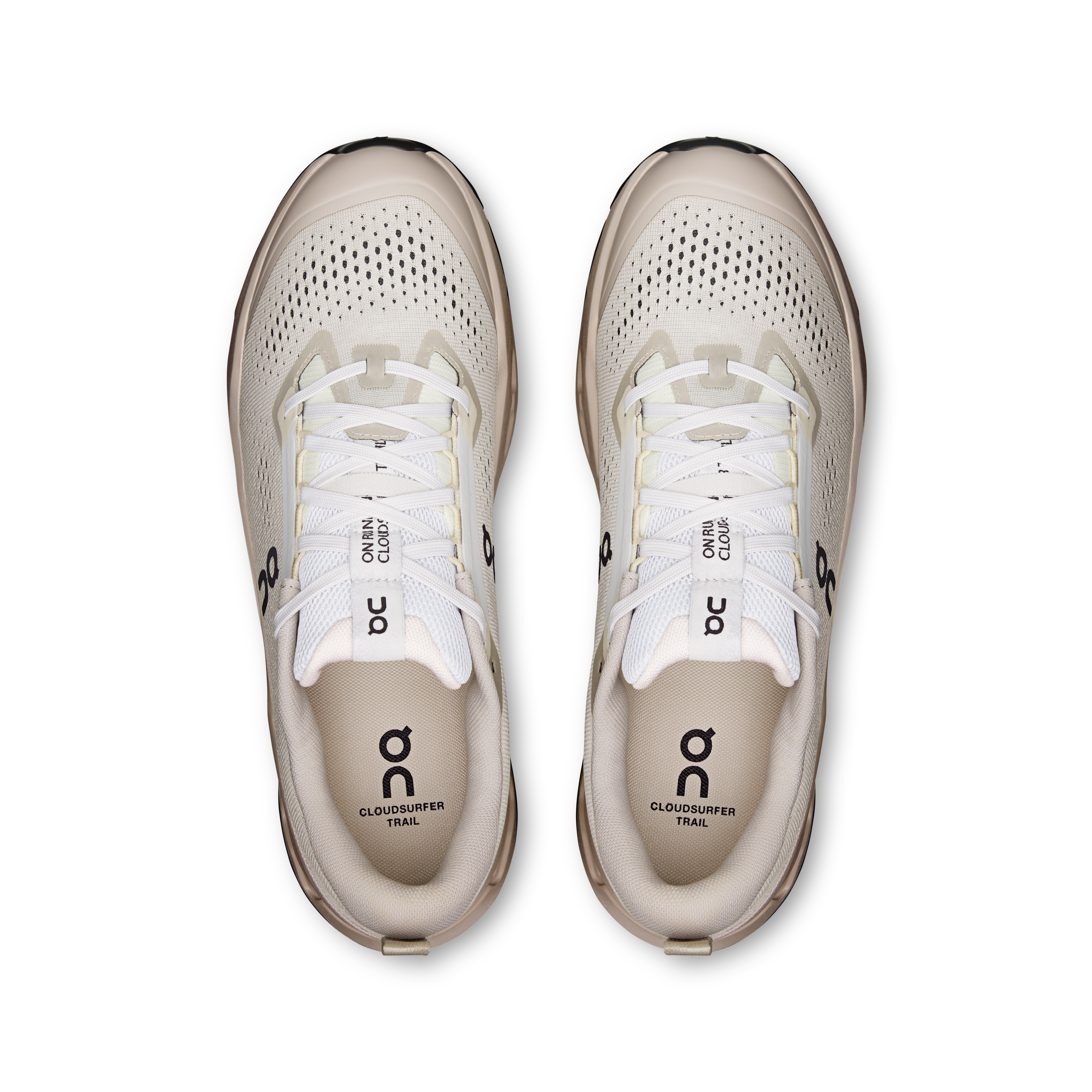 On Cloudsurfer Trail 2 Frost & Truffle Men Trail running Shoes