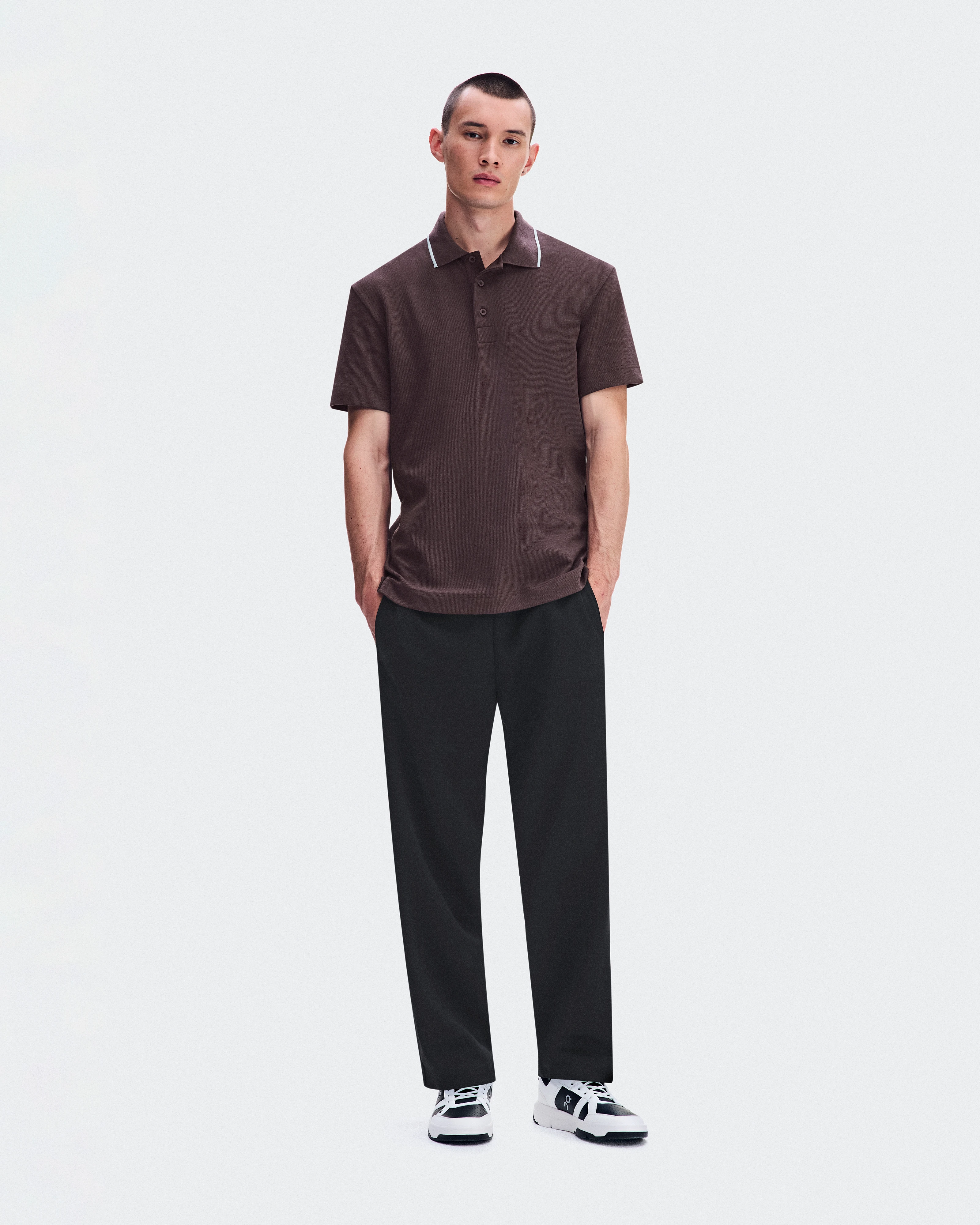 On Courtside Polo Mulberry Men Tops and t-shirts