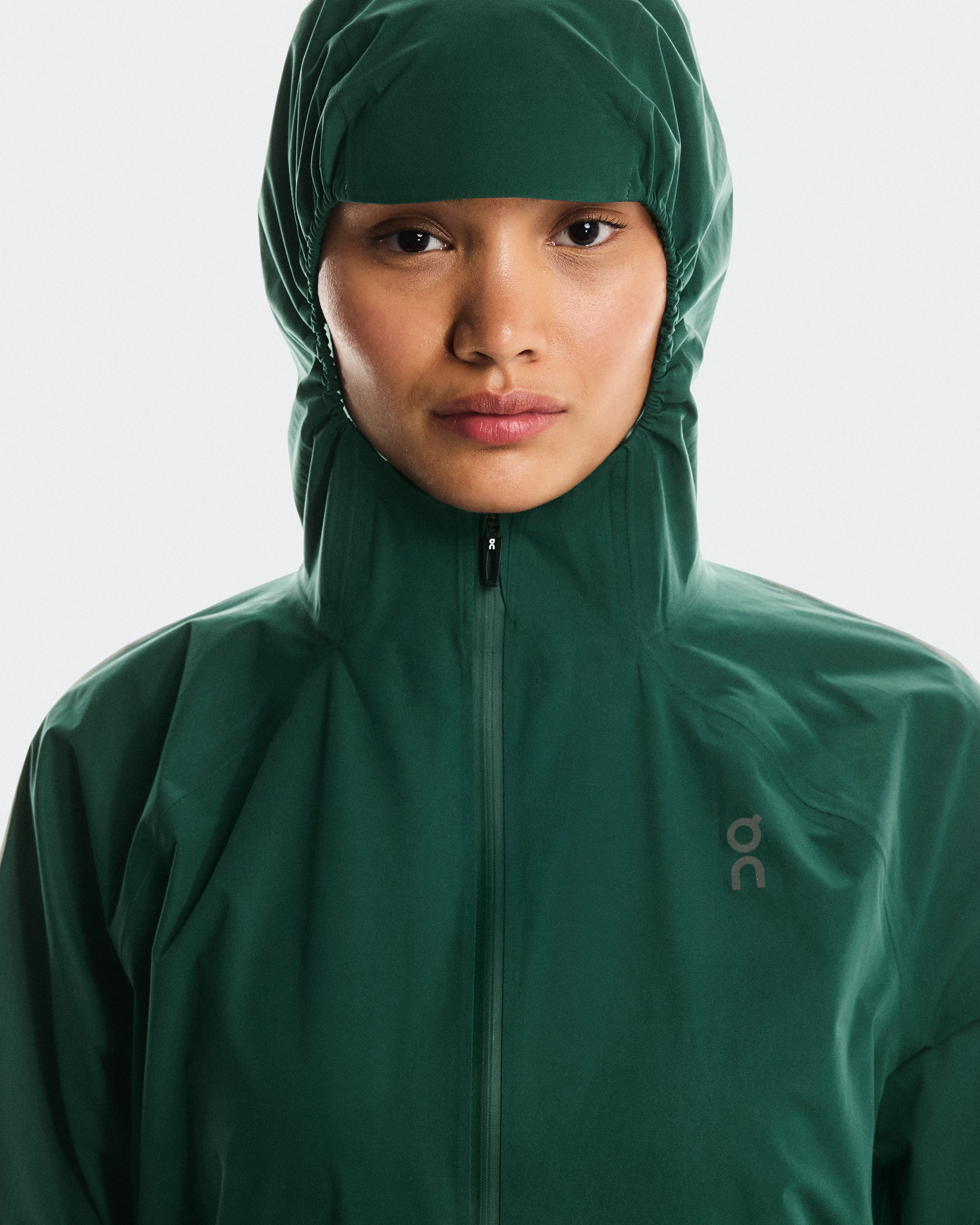 On Performance Jacket Waterproof Spirulina Mujer Chaquetas