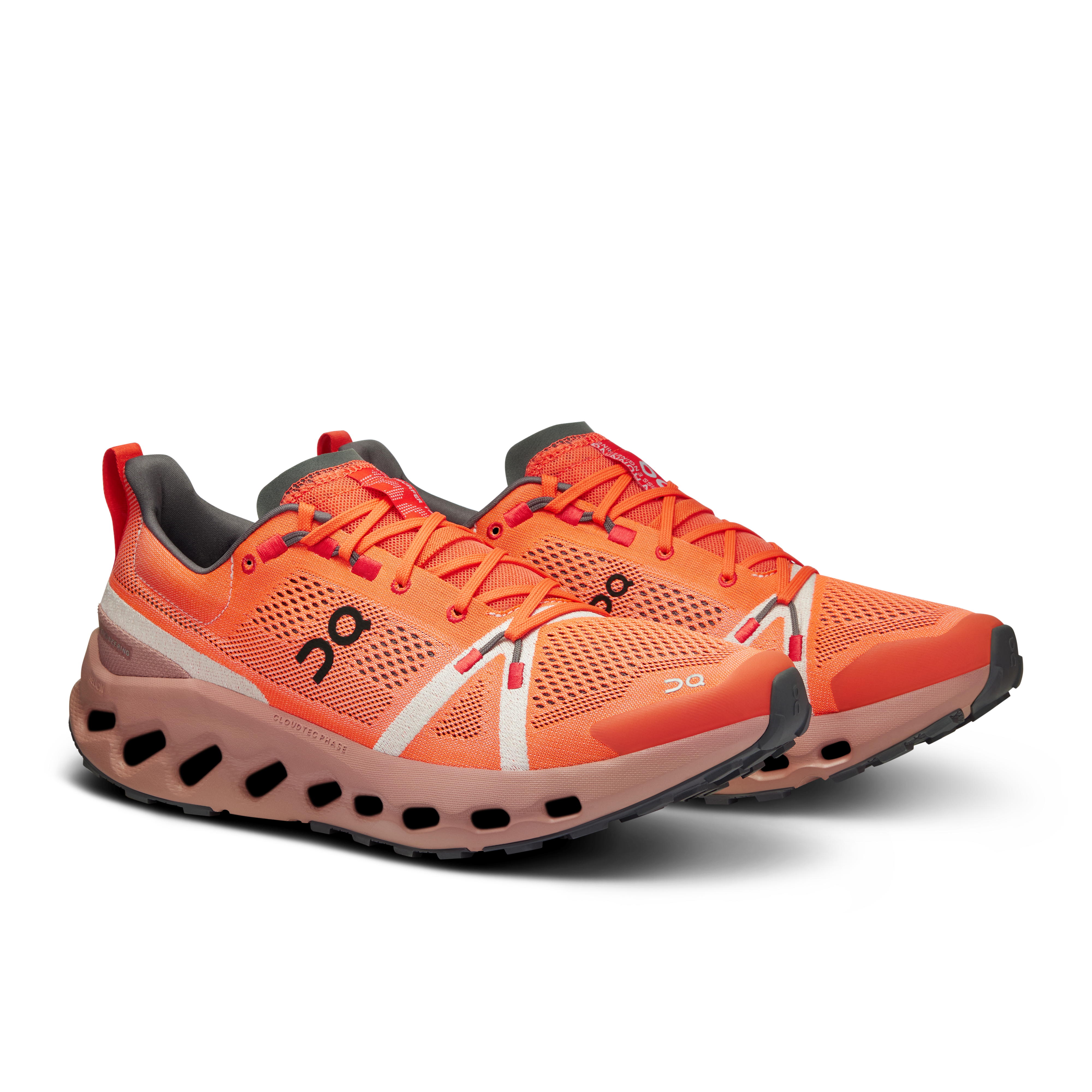 On Cloudsurfer Trail Flame & Dustrose Hombre Trail running Calzado