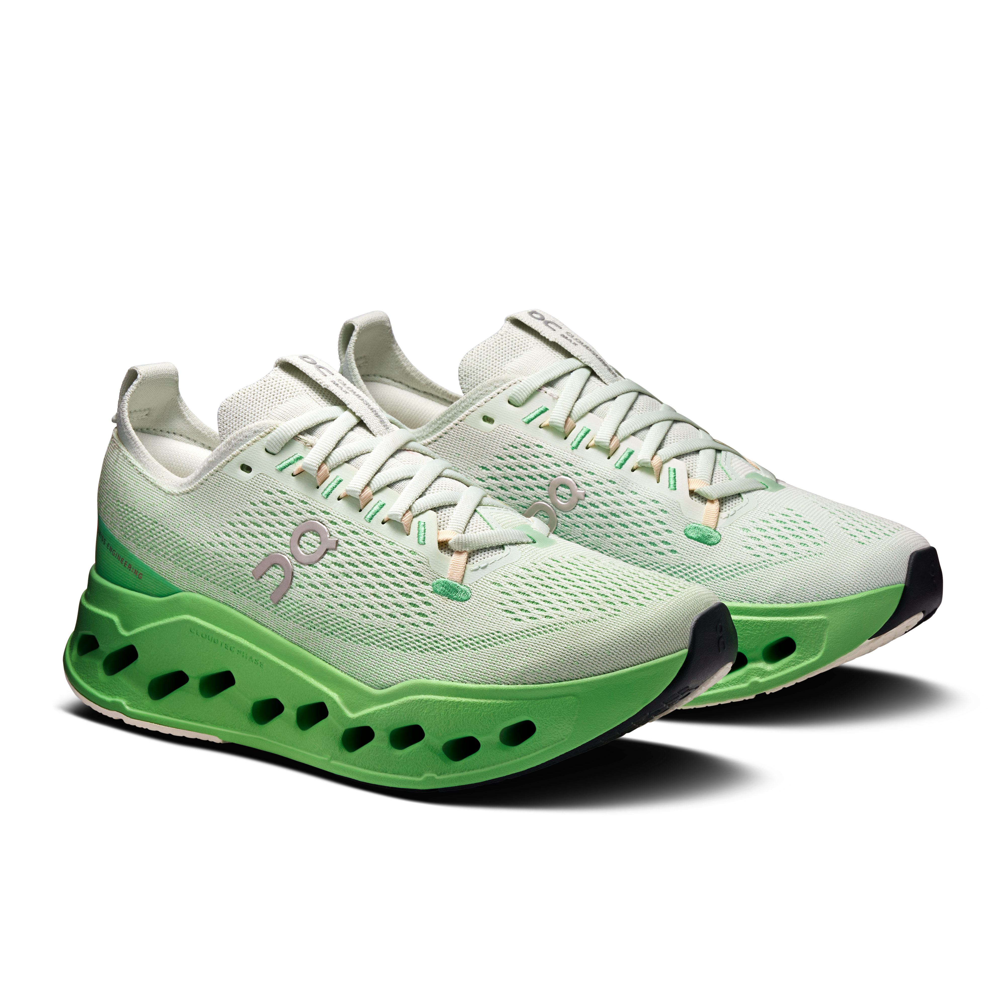 On Cloudsurfer Max Mineral & Honeydew Women Road running Shoes