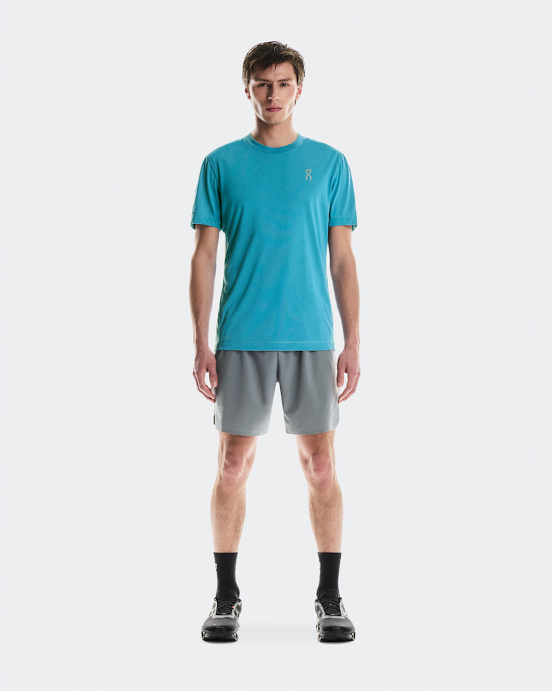 On Men's Train-T Short-Sleeve Shirt in Niagara, Size: XS, Polyester