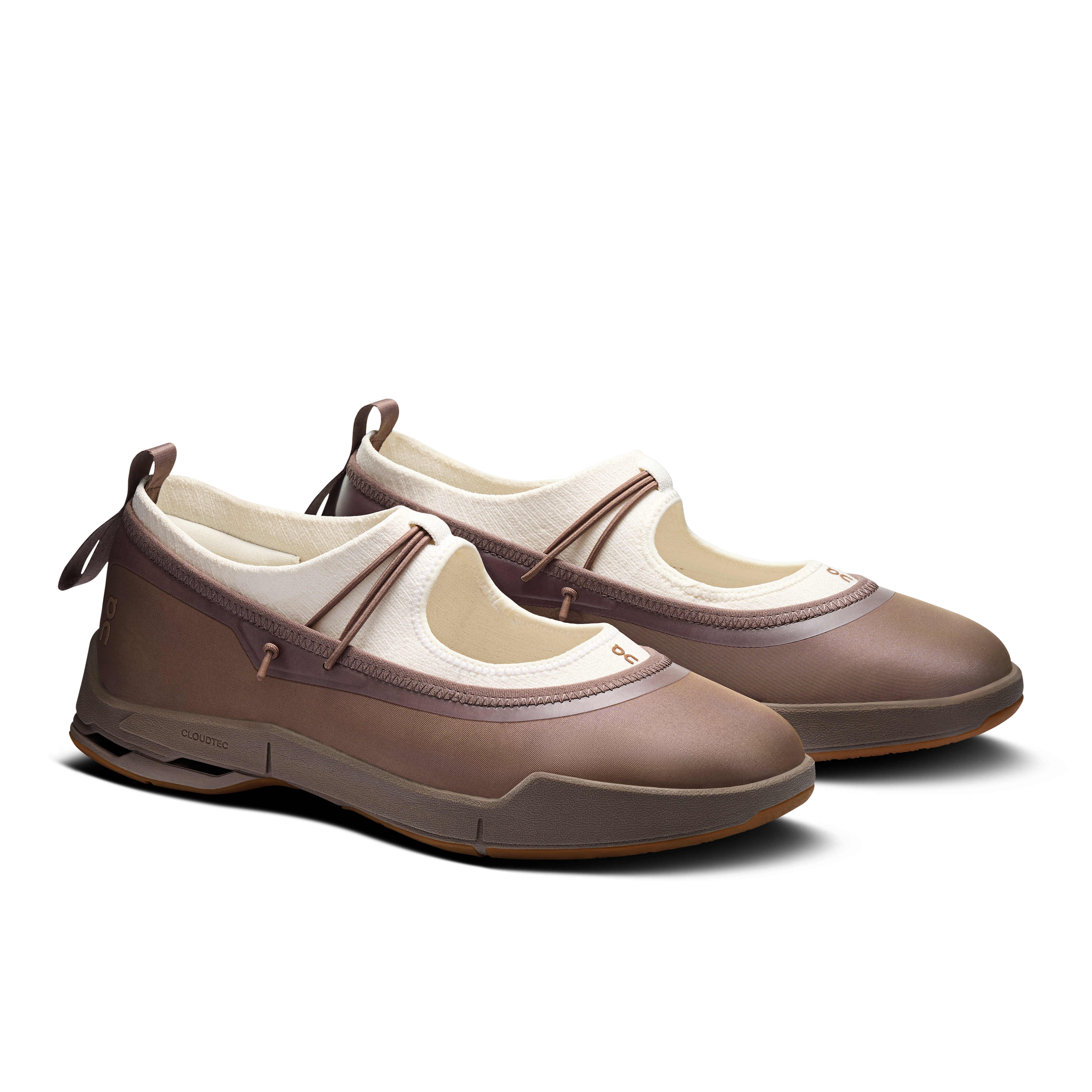 On Cloudnova Moon Mary Jane Clove & Ivory Women Active life Shoes
