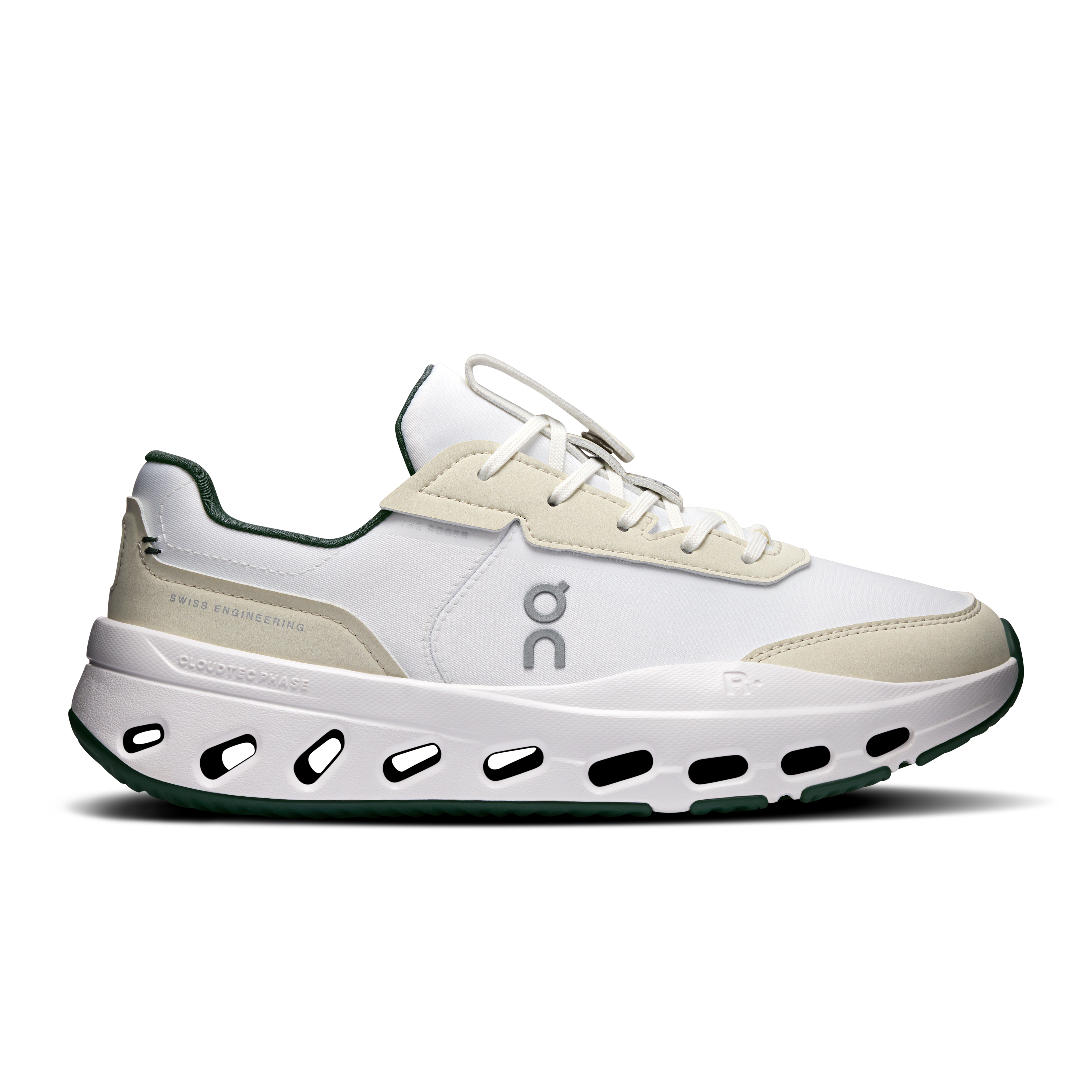 THE ROGER Wildcard Tennis Shoe in Ivory/Evergreen