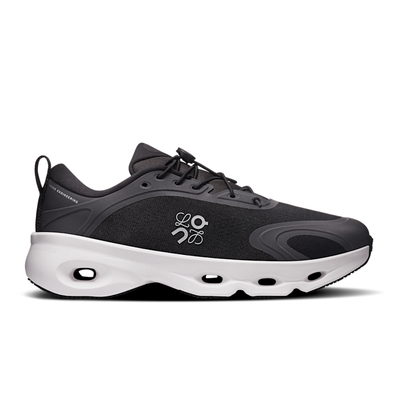 On Women's Cloudsolo LOEWE Shoe in Black/White, Size: 7.5, Recycled Polyester