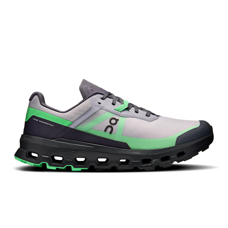 On Men's Cloudvista 2 Trail Running Shoe in Lilac/Black, Size: 9, Recycled Polyester