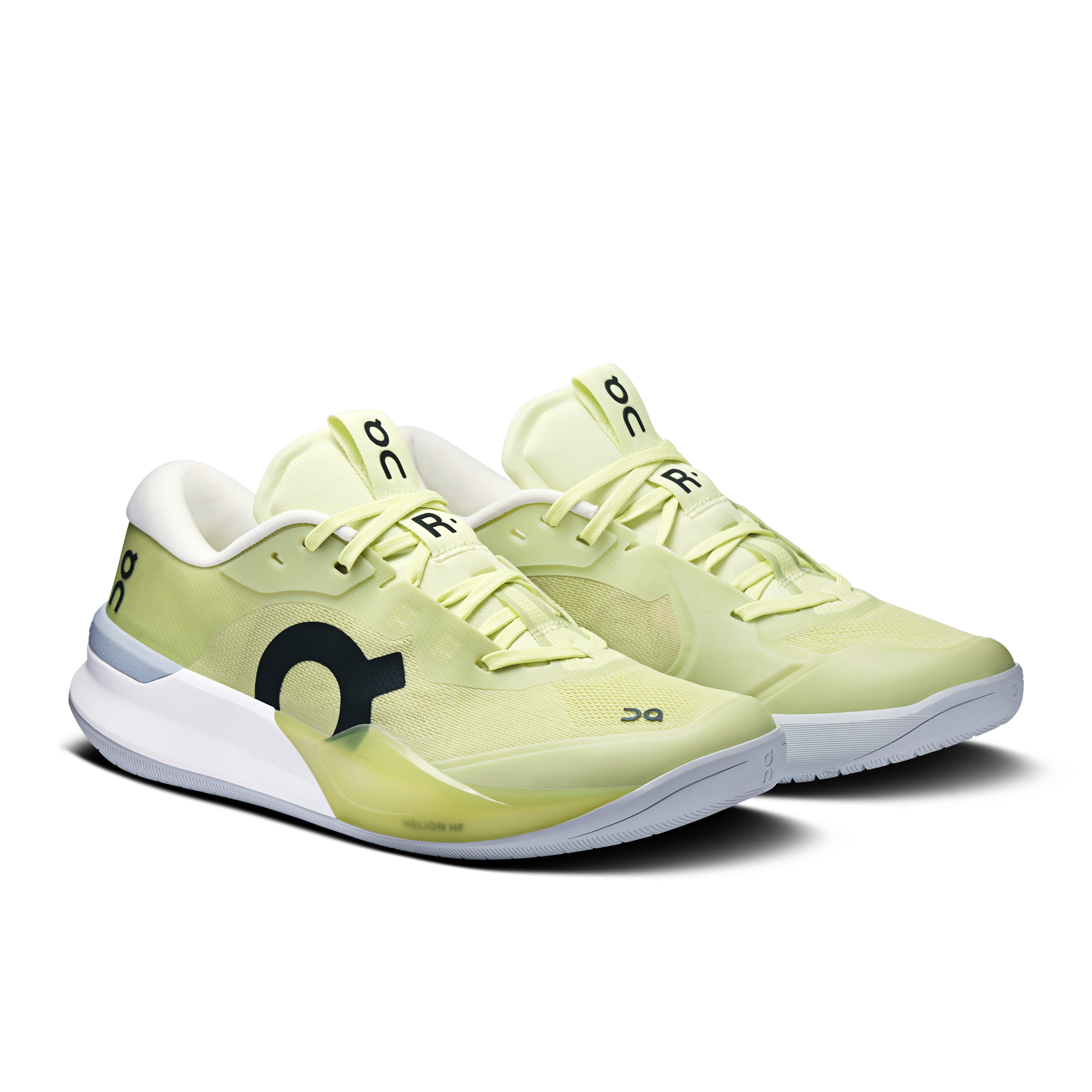 On THE ROGER Pro 3 Linen & Lime Women Tennis Shoes