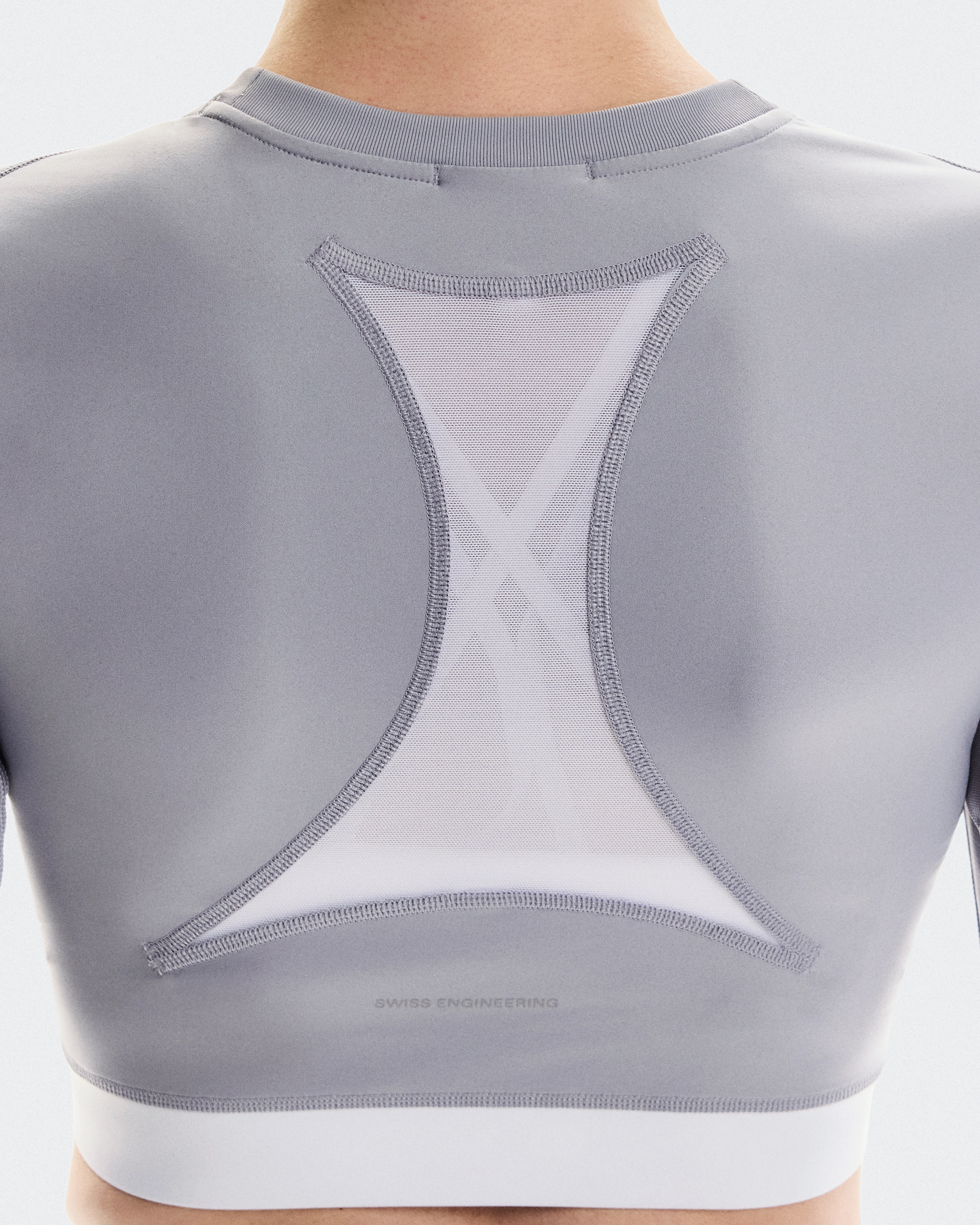 On Train Long Sleeve Crop Lilac Women Tops and t-shirts