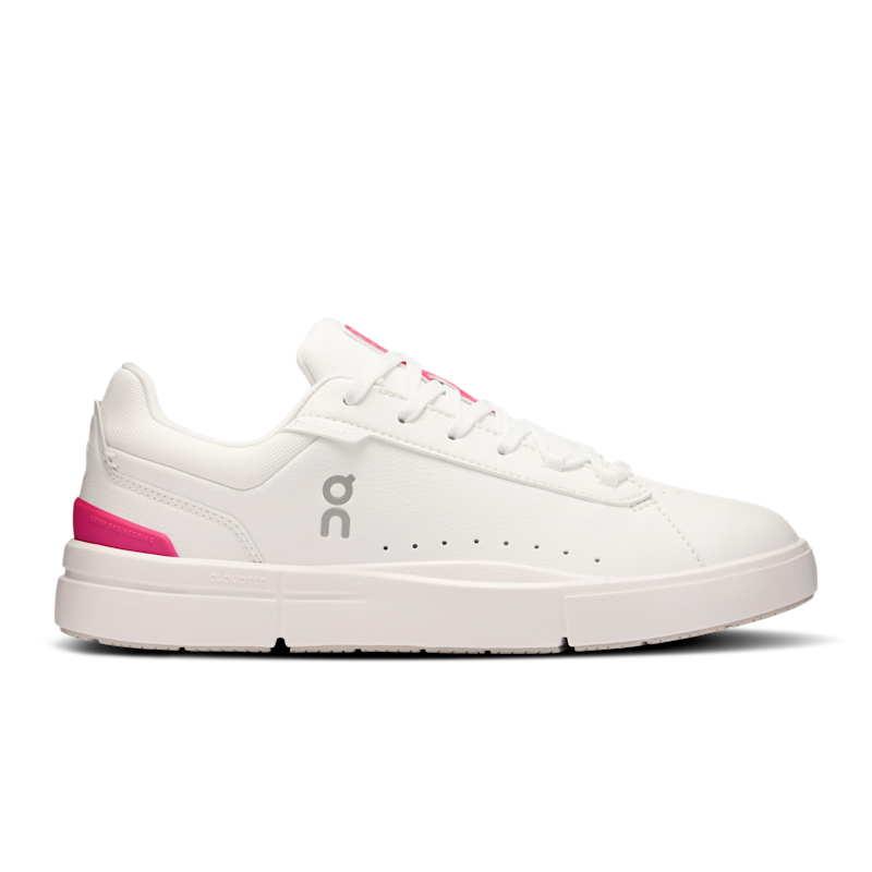 On Women's THE ROGER Advantage Tennis Shoe in White/Pink, Size: 8