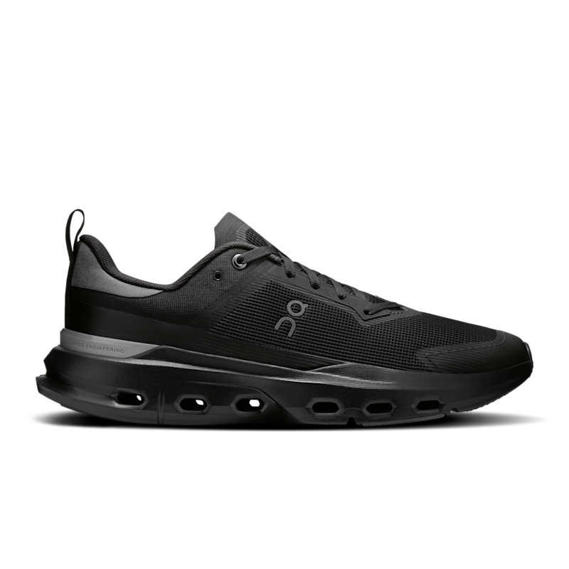On Men's Cloudpulse Next Shoe in Black/Stone, Size: 10, Recycled Polyester