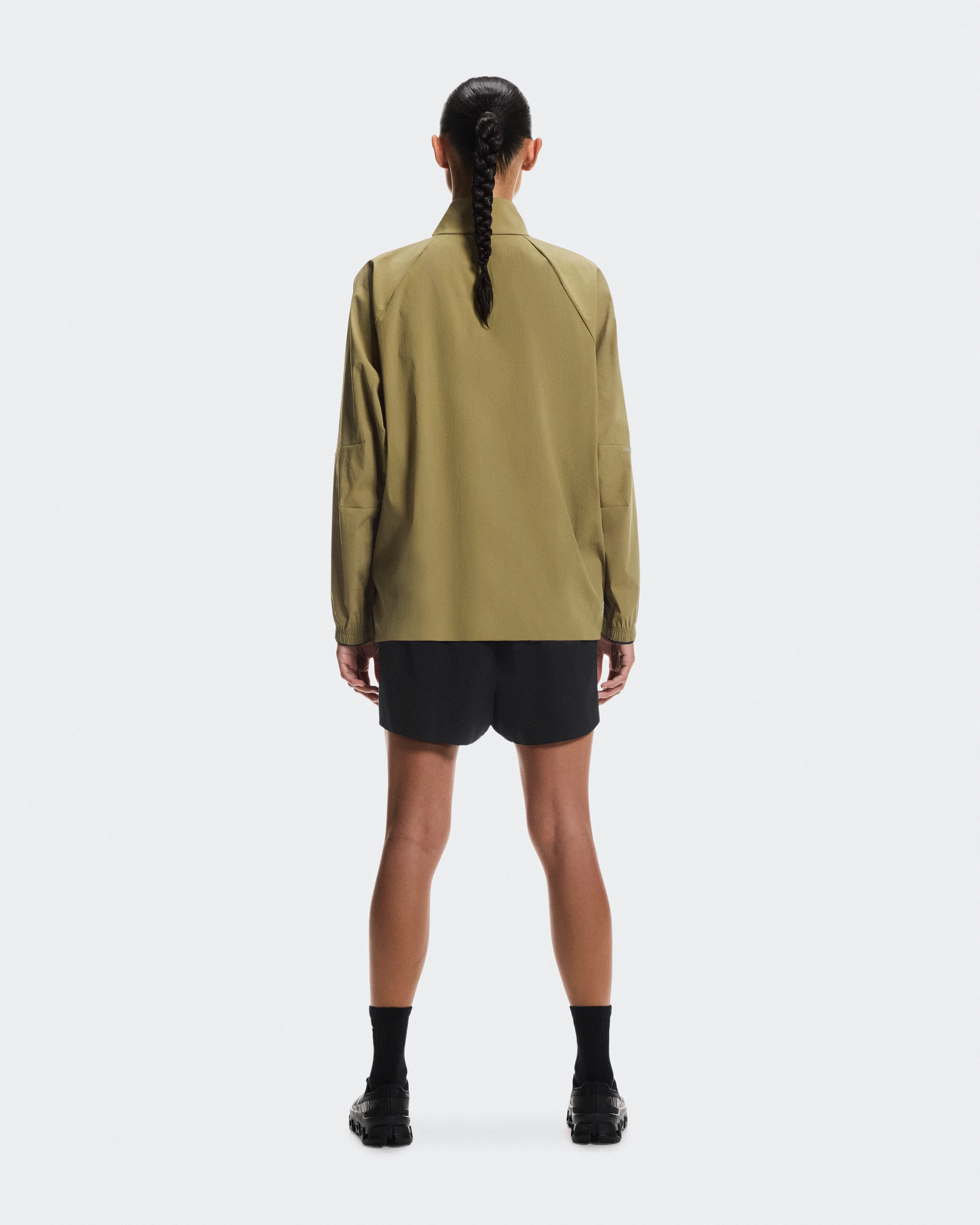 On All-Day 1/2 Zip Jacket Nutmeg Feminino Jaquetas
