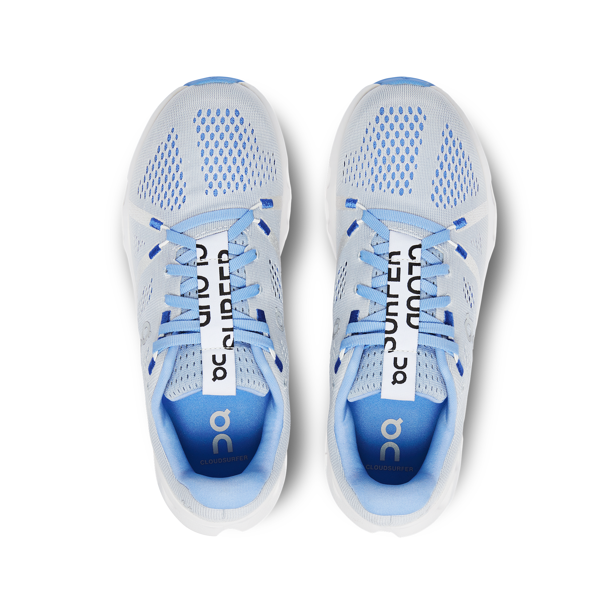 On Cloudsurfer Heather & White Femme Running sur route Chaussures