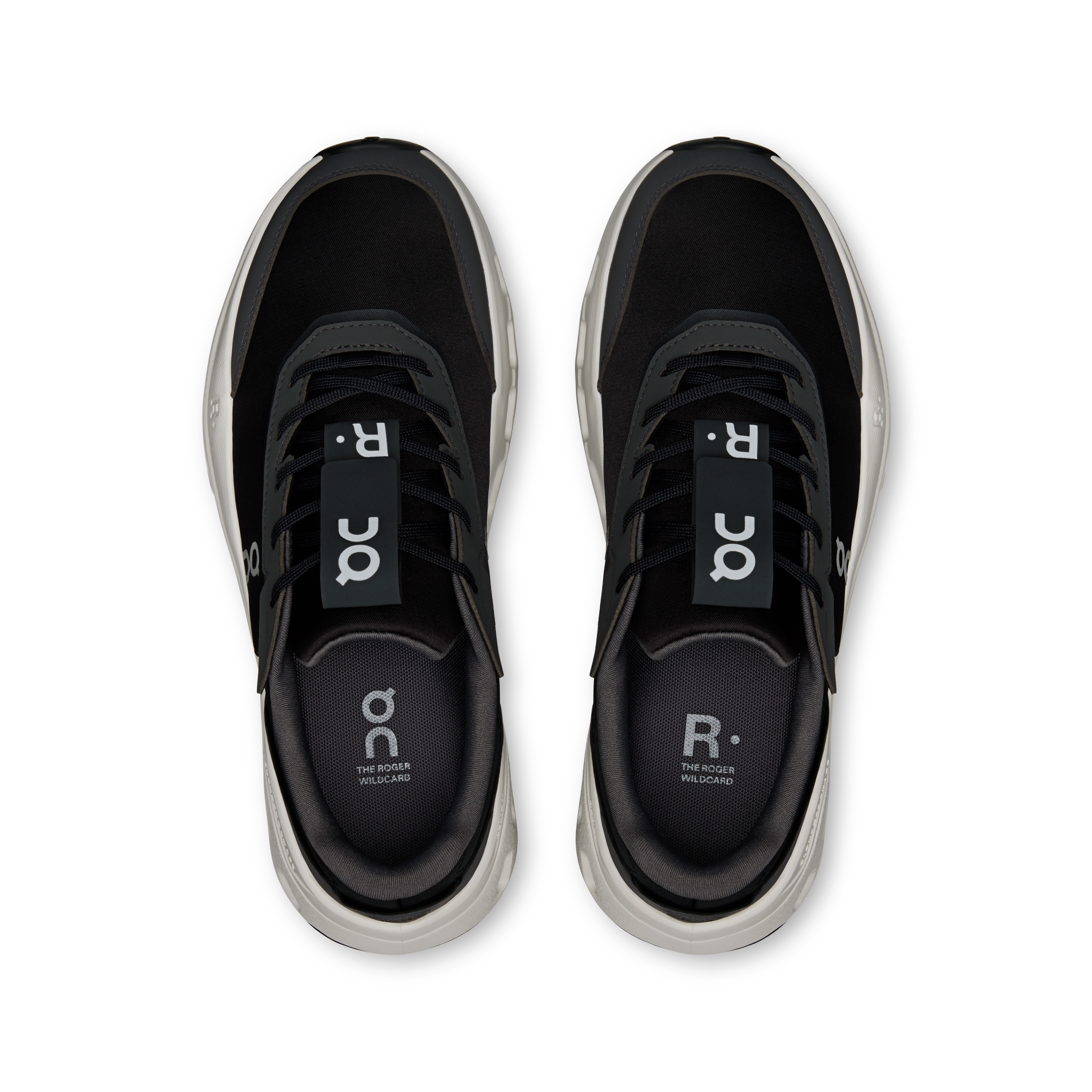 On THE ROGER Wildcard Black & White Women Tennis Shoes