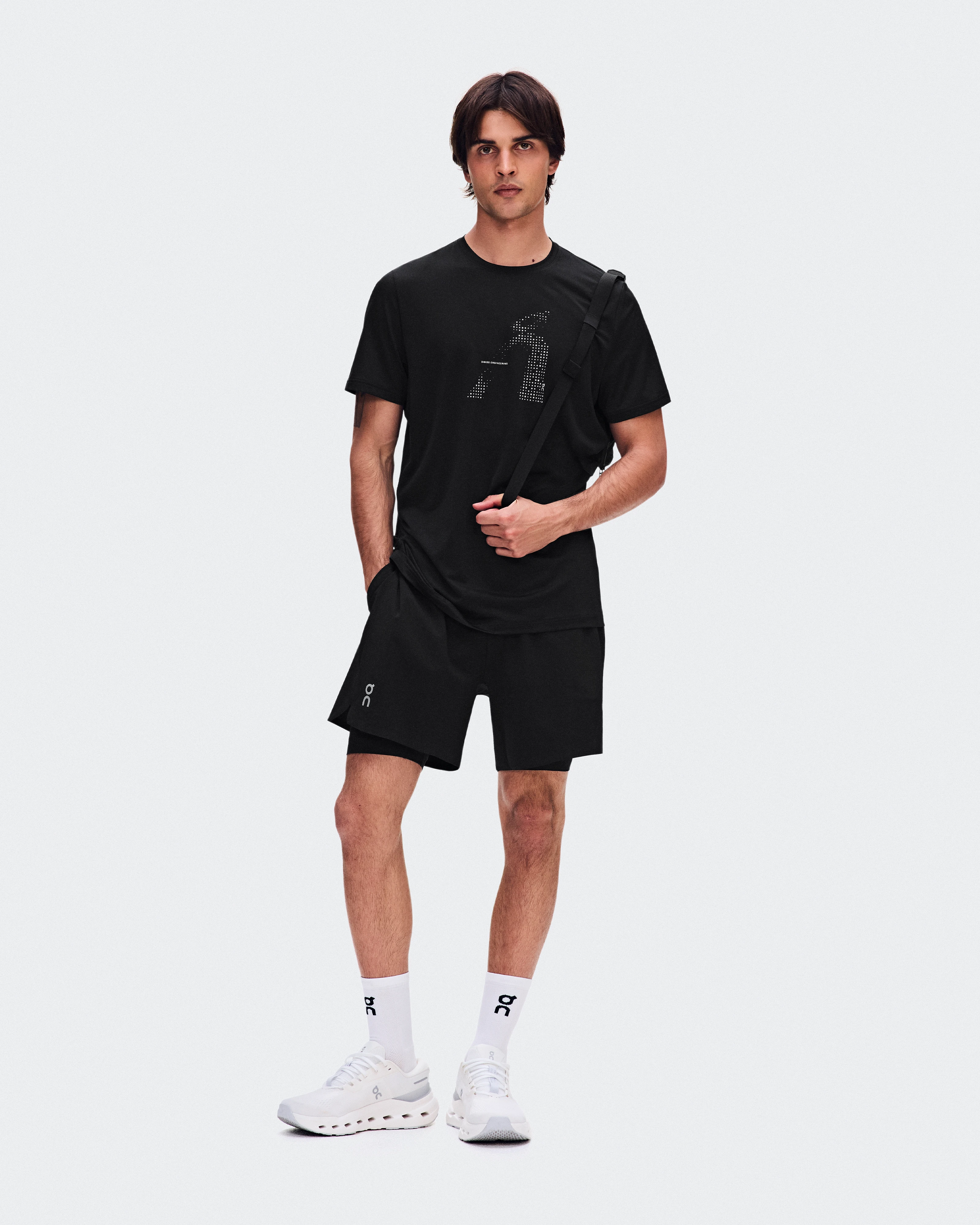 On Core-T Graphic Black メンズ トップス&Tシャツ