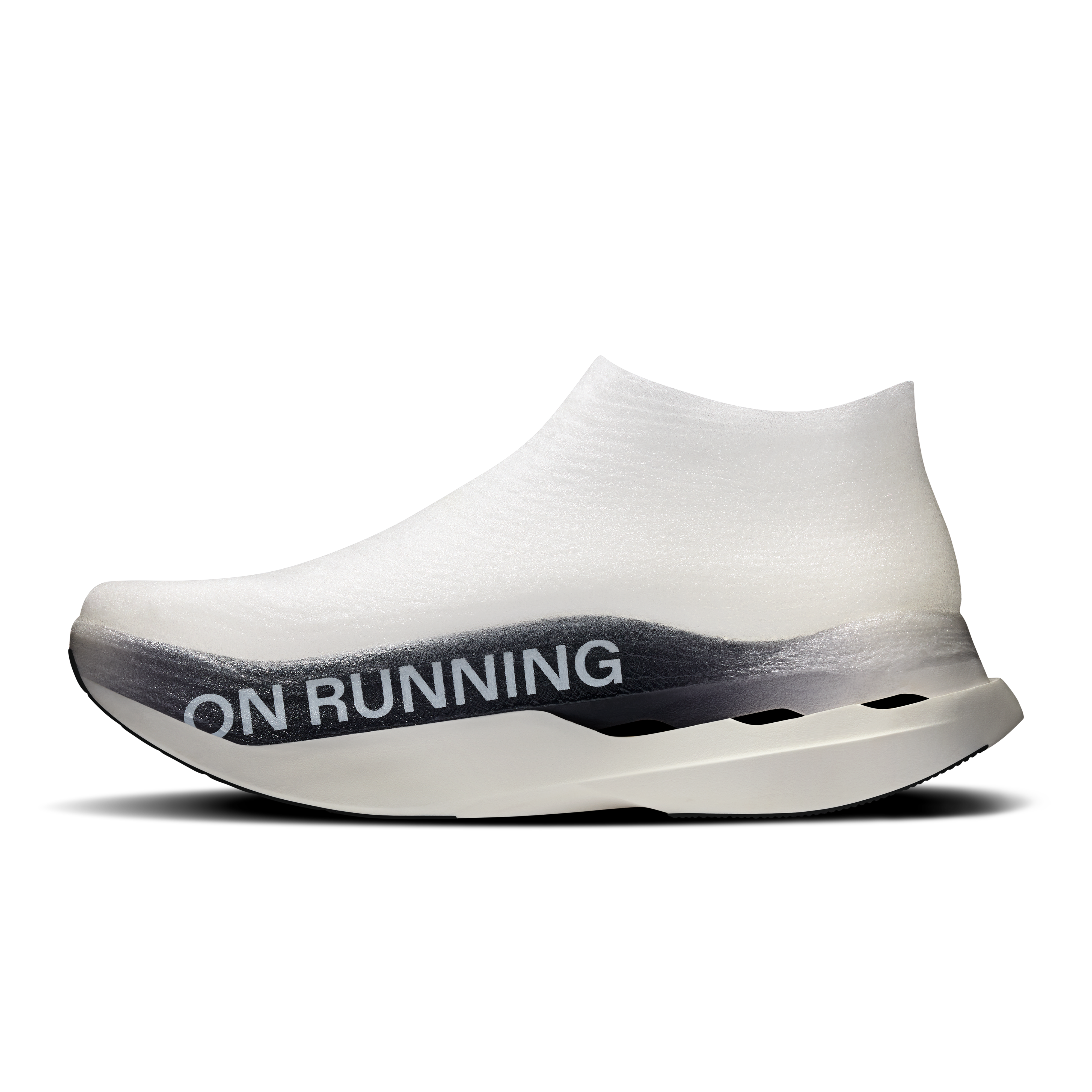 On LightSpray Cloudboom Strike White & Black Unisex Road running Shoes