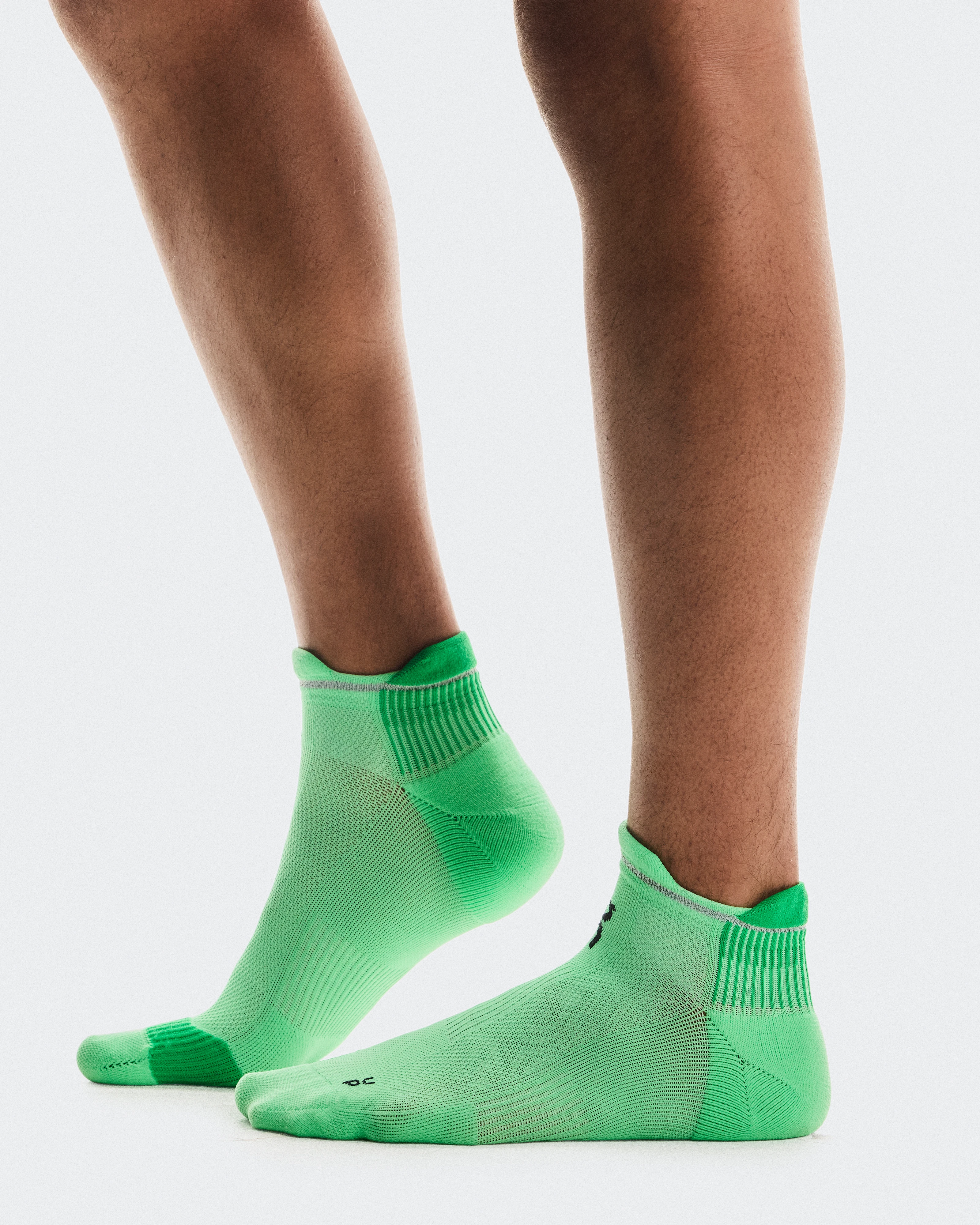 On Performance Run Sock Low Honeydew & Parsley Unisex Socks