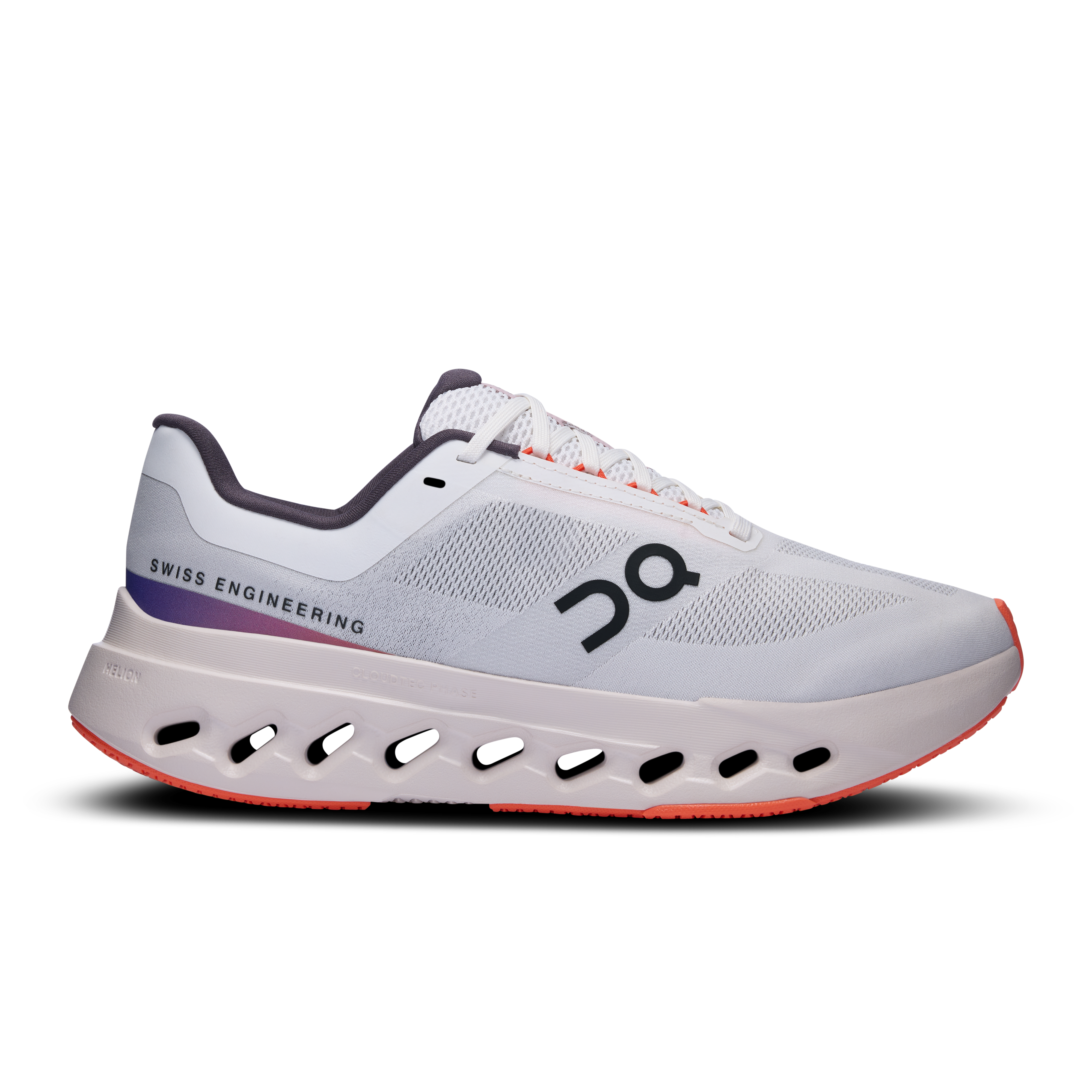 Cloudsurfer Next Wide Road Running Shoe in White/Flame