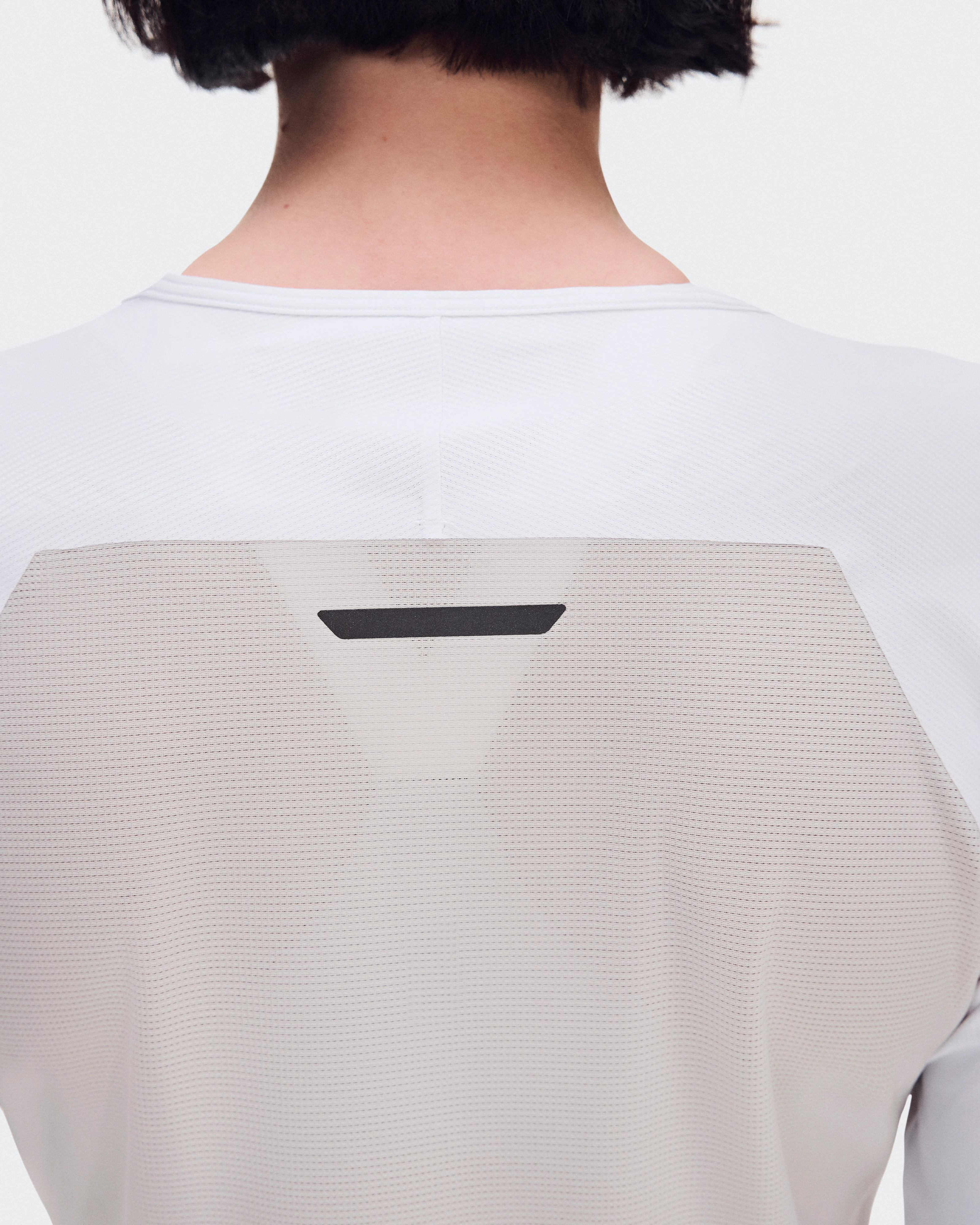 On Performance Long-T White & Silver Women Tops and t-shirts