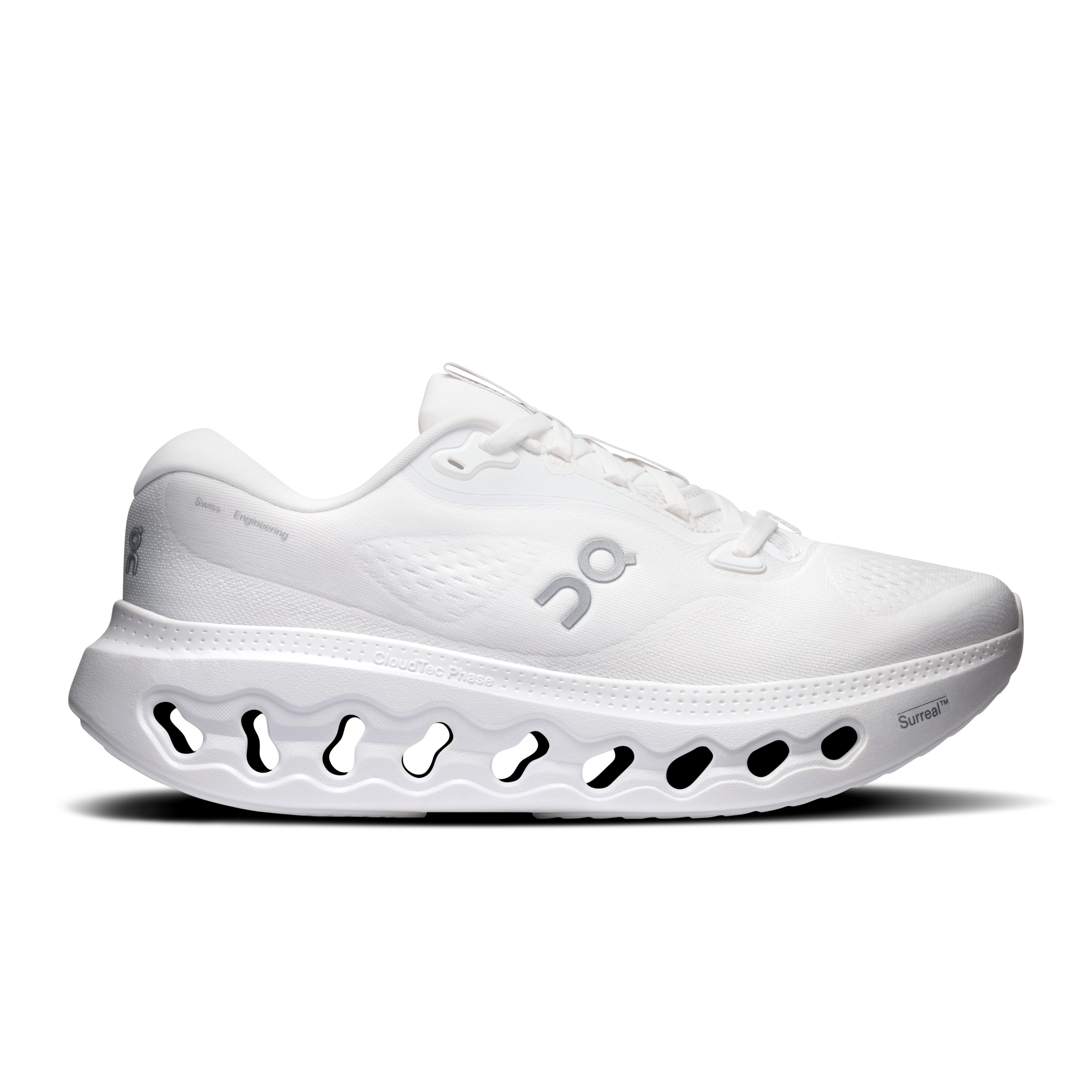 On Cloudsurfer 3 White & White Women – Everyday running, smooth ride Shoes