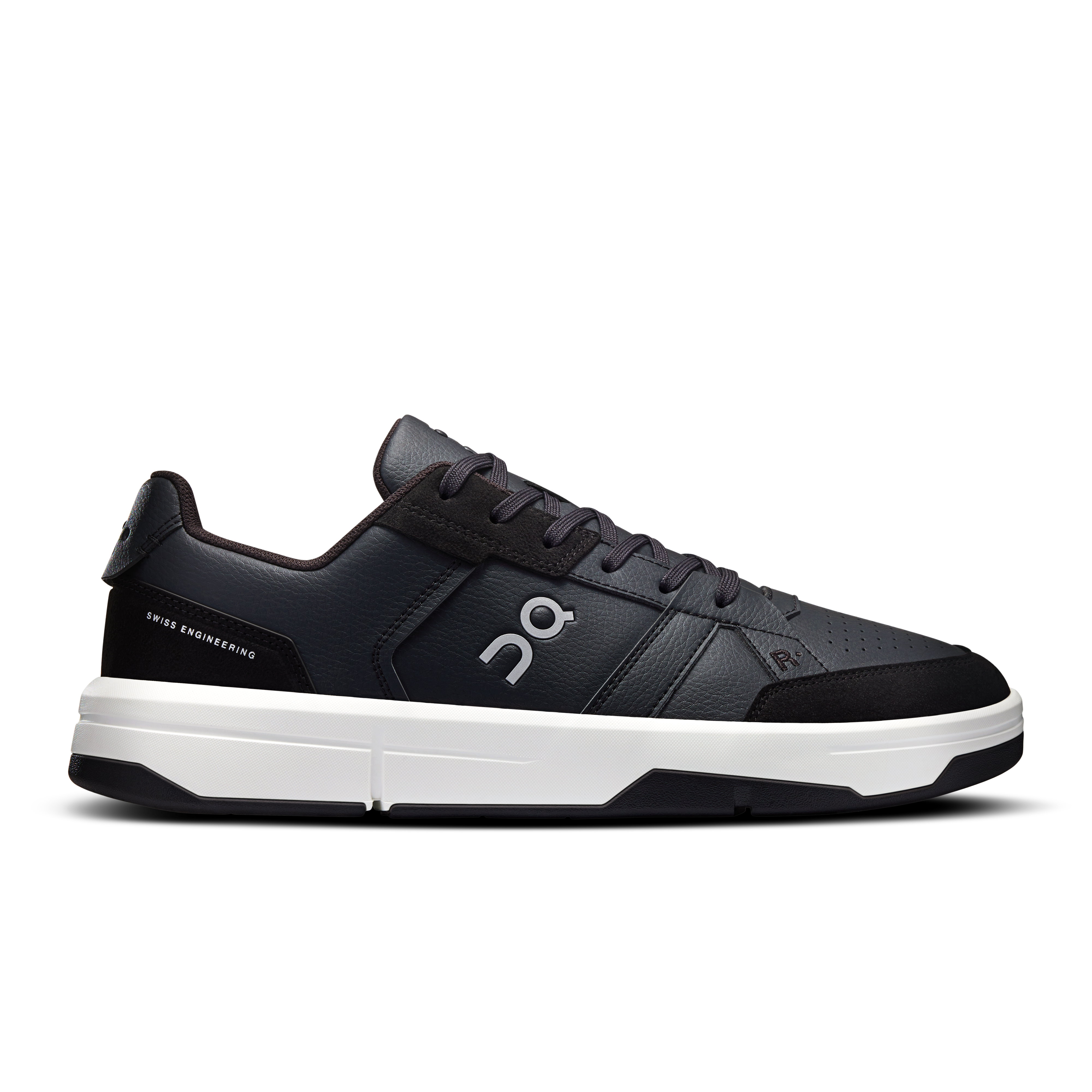 On THE ROGER Clubhouse Black & White Men Tennis Shoes