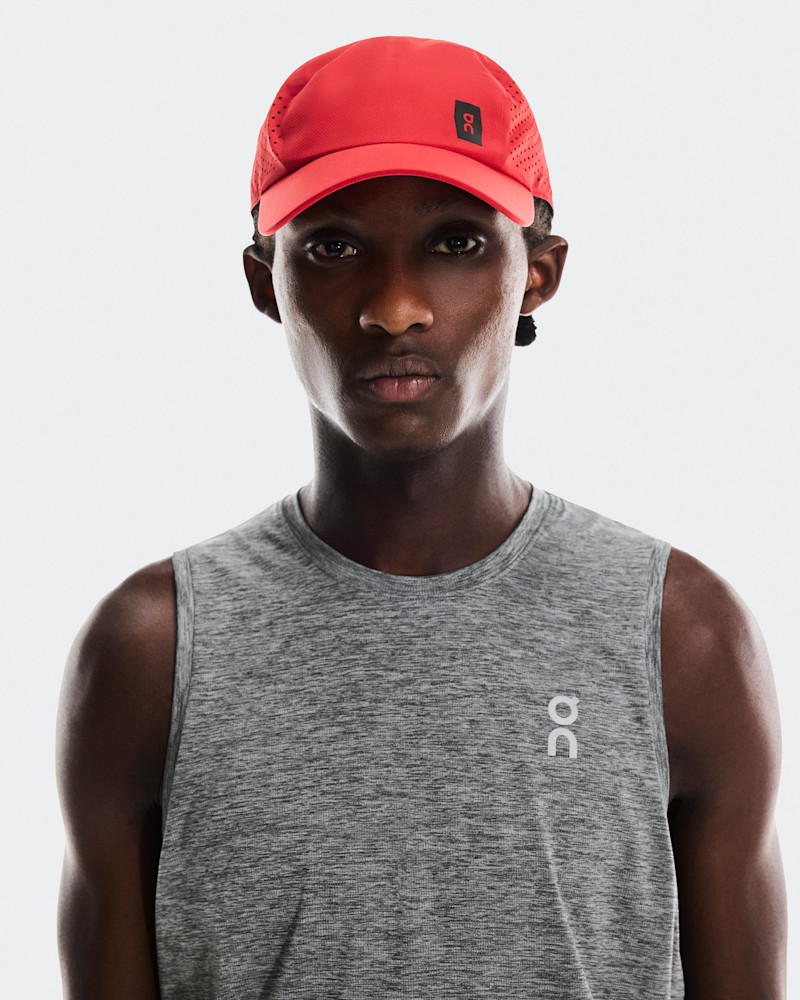 On Lightweight Cap in Red, Polyester