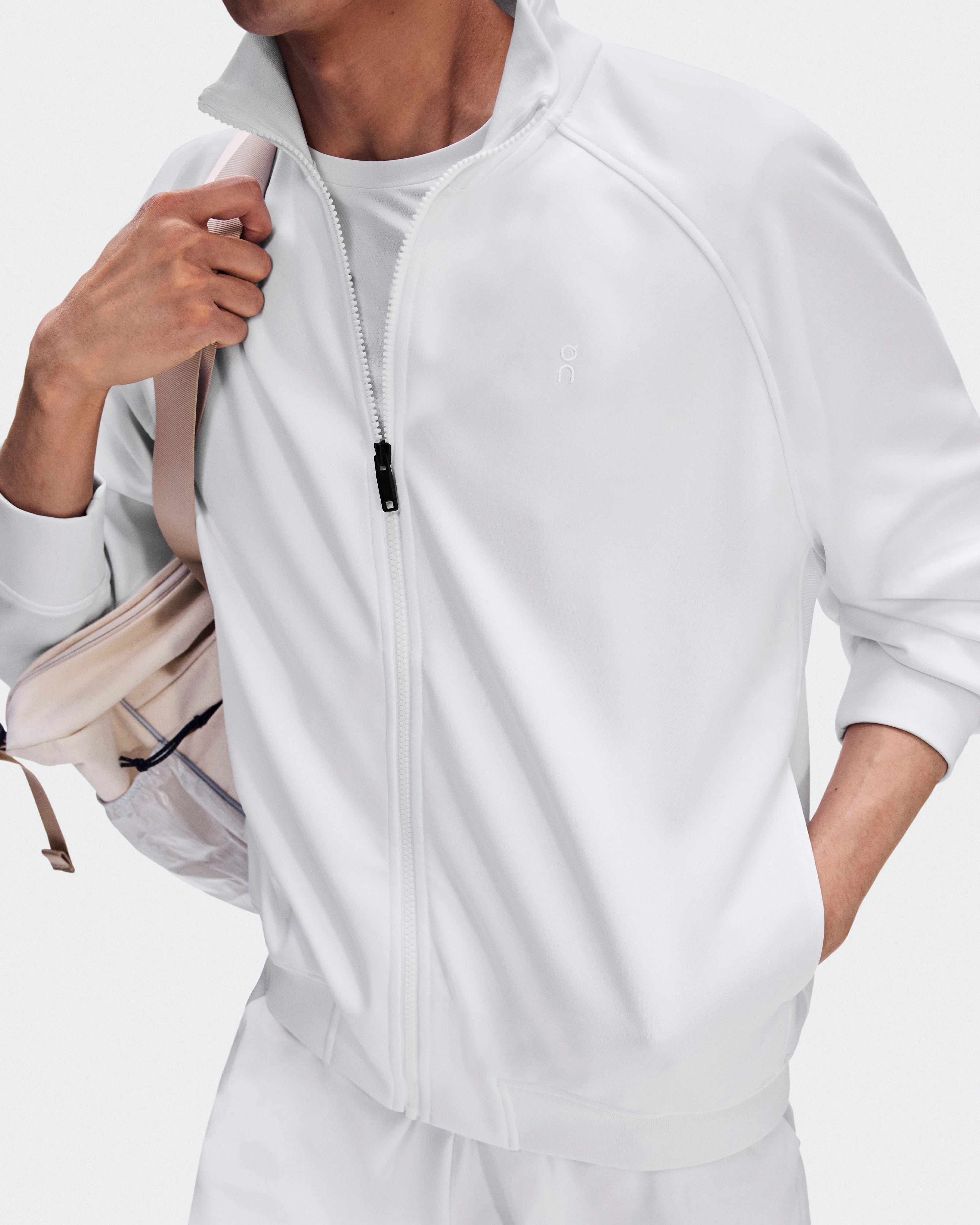 On Courtside Full Zip LDN White Men
