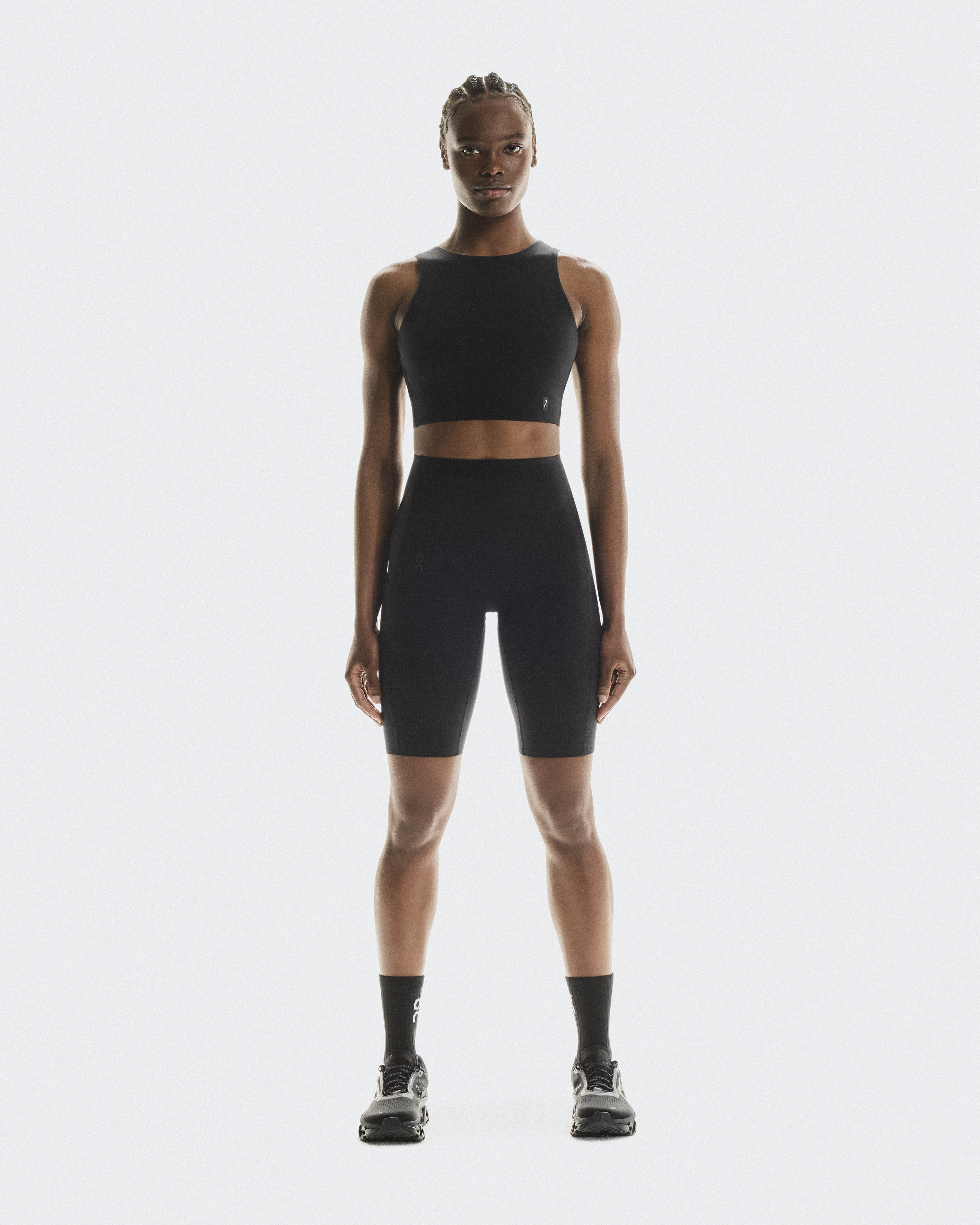 On Women's Studio Tights Short in Black, Size: XS, Polyester