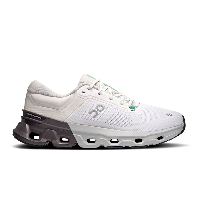 On Cloudflyer 5 Chaussure de Running pour Homme en White/Pebble, Taille: 40, Polyester ️