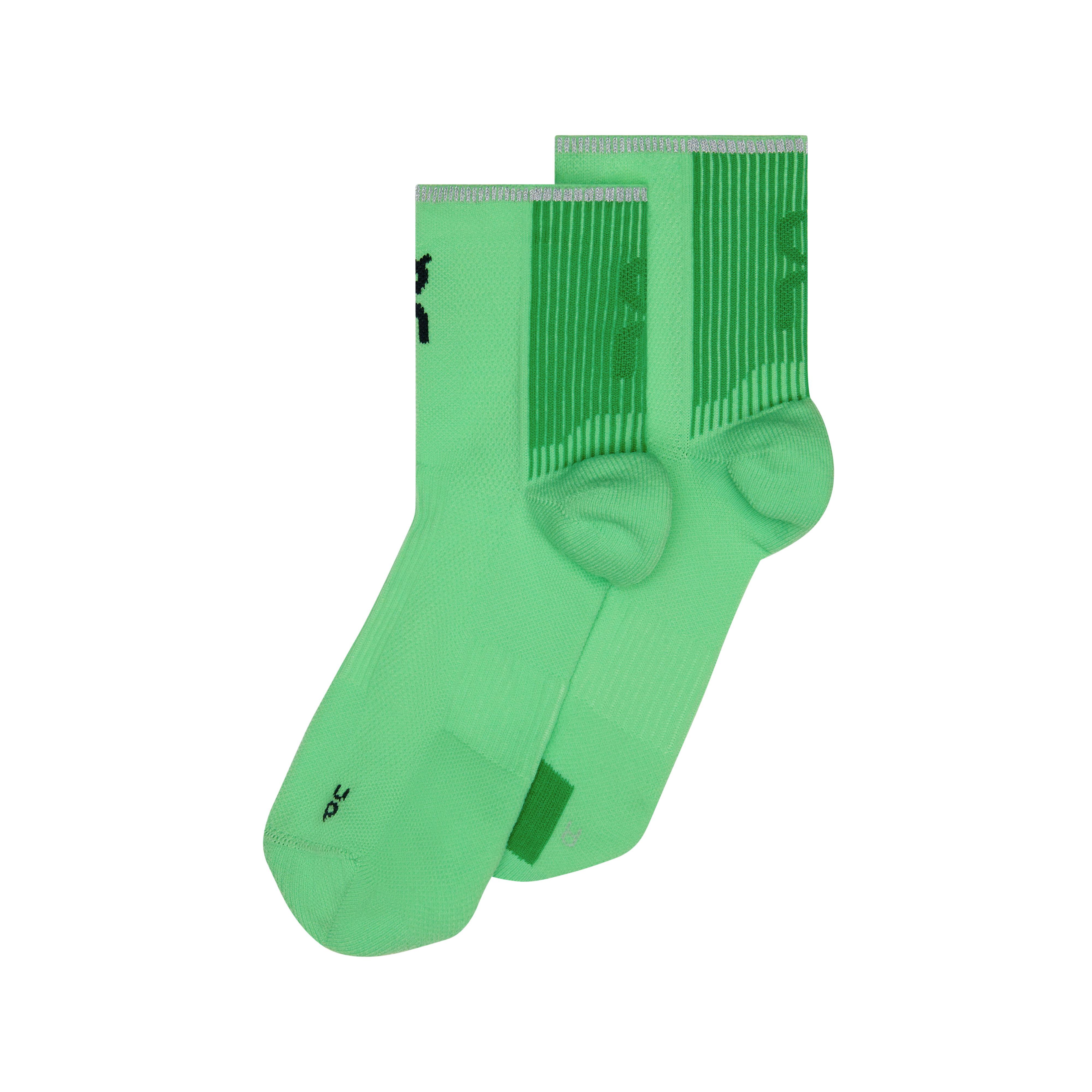 Performance Run Sock Mid in Honeydew/Parsley