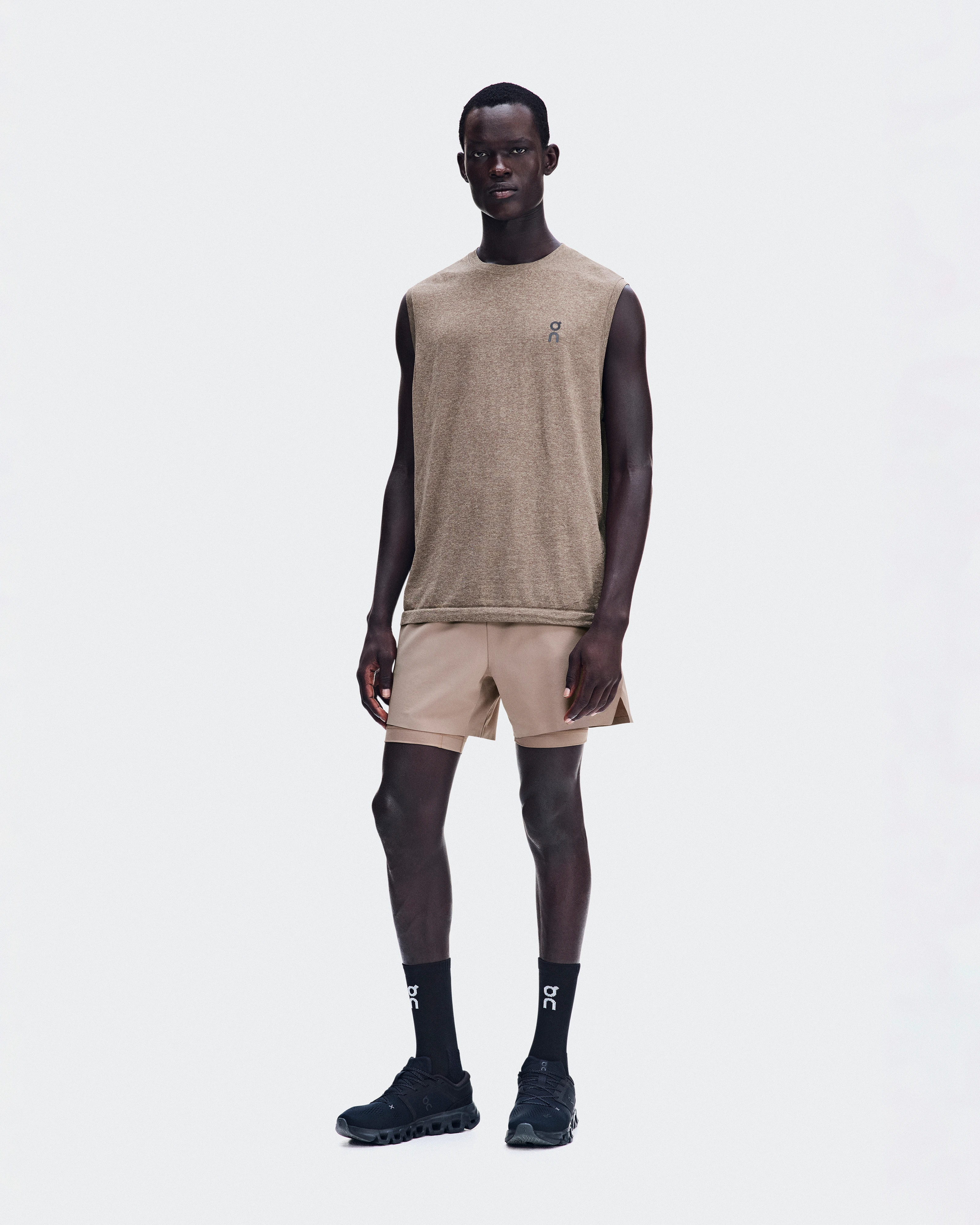 On Train Flex Tank Clay Heather Men Tops and t-shirts