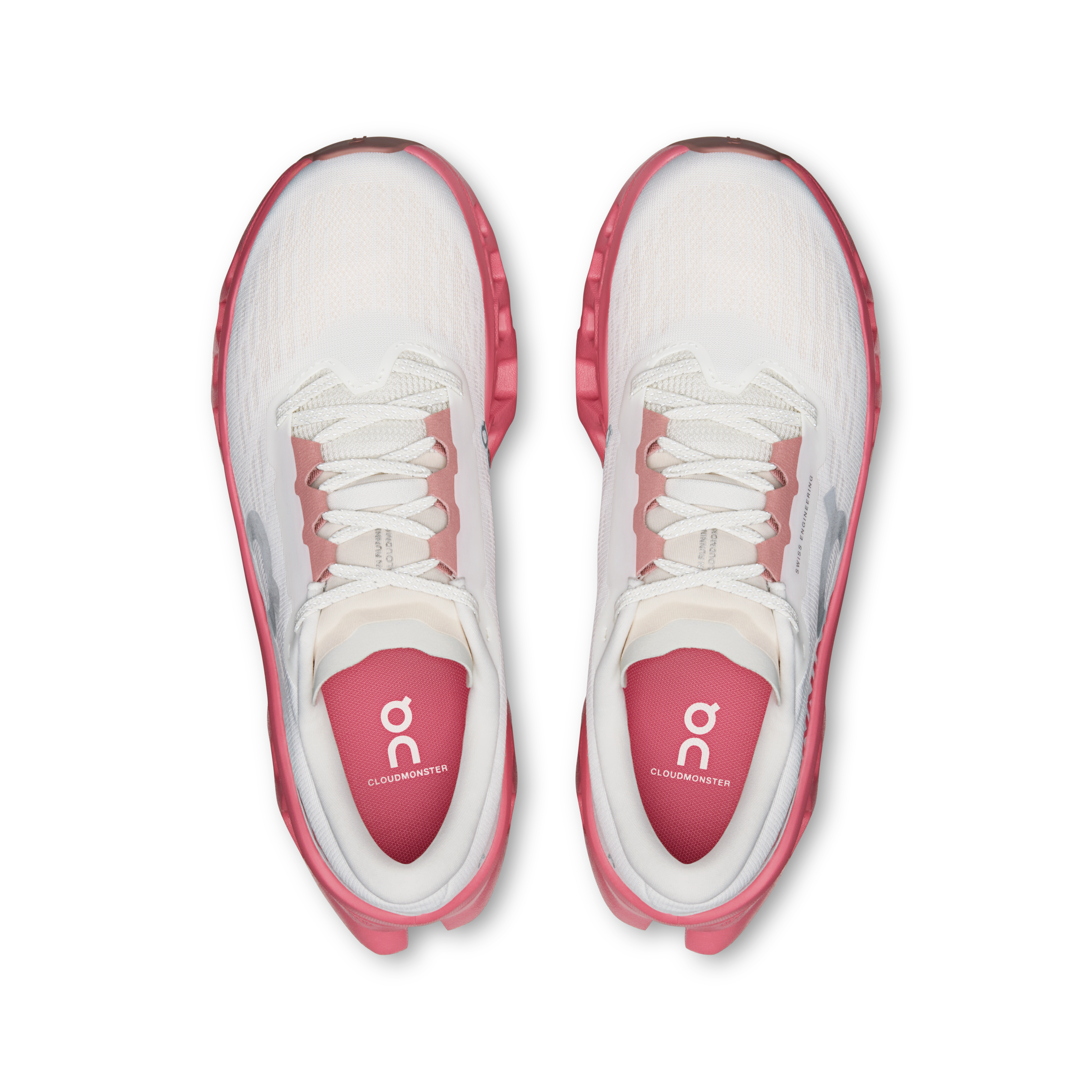 On Cloudmonster 3 Ivory & Camellia Women – Everyday running, responsive ride Shoes