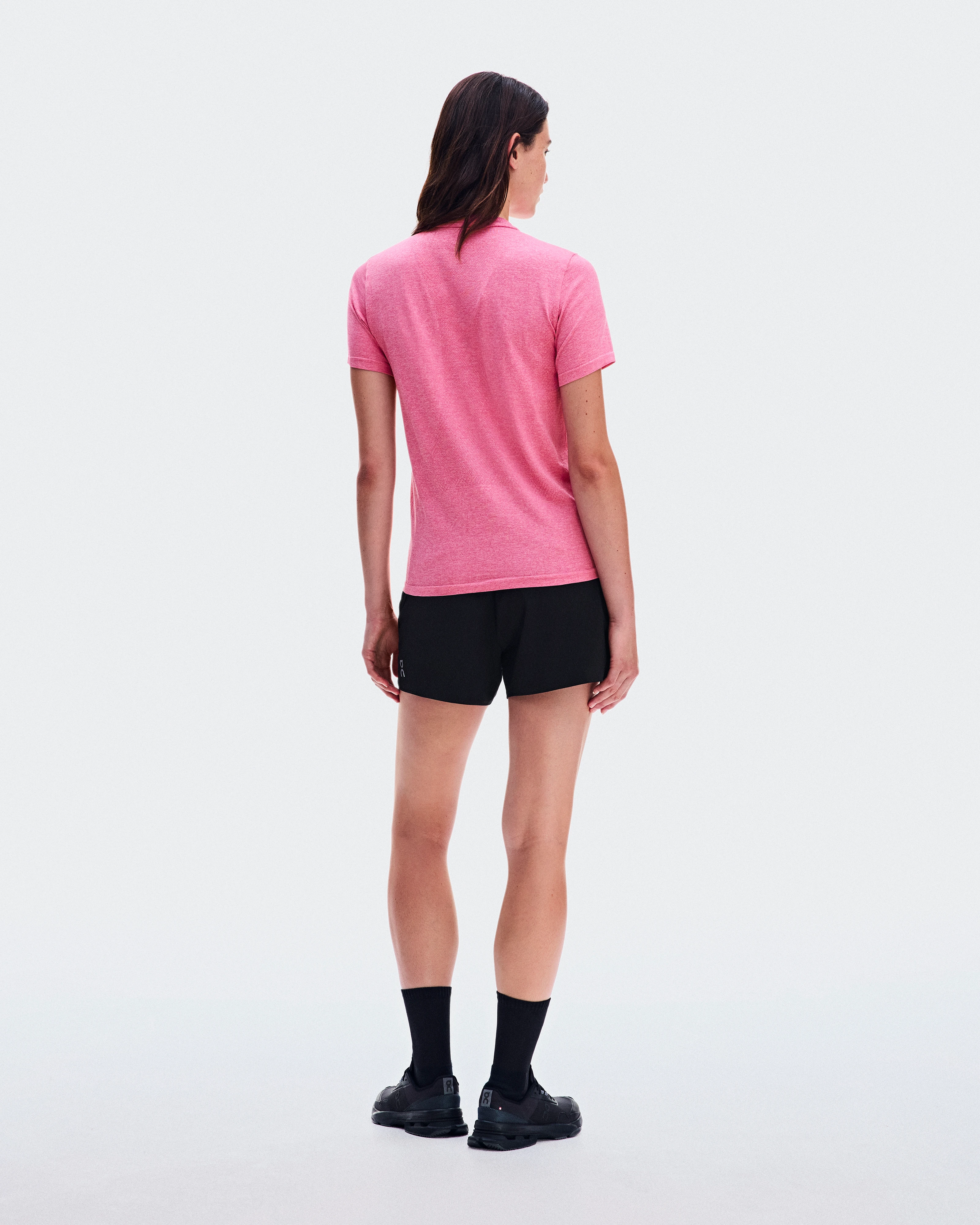 On Train Flex-T Bubblegum Heather Women – High-intensity training Tops and t-shirts