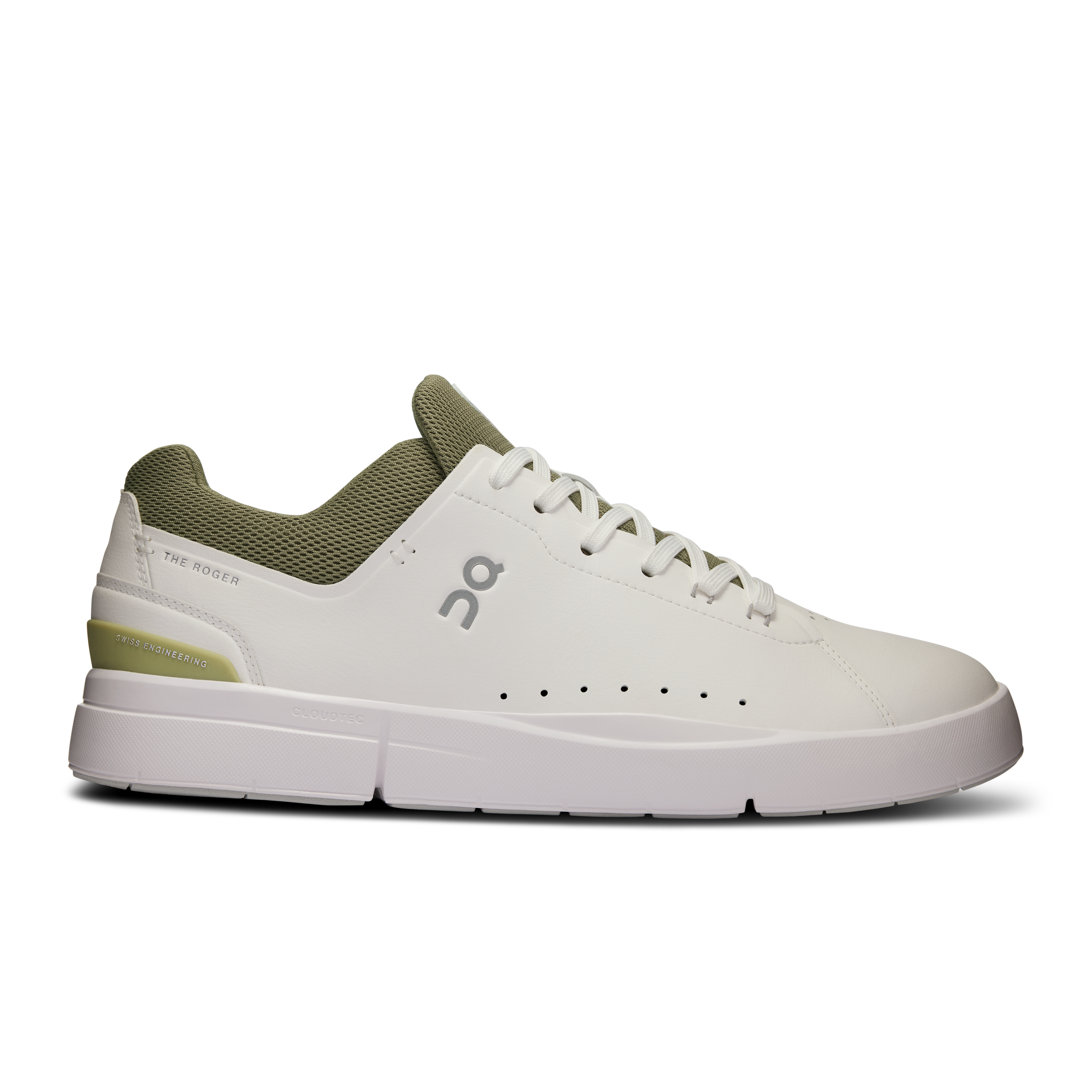 THE ROGER Advantage Lifestyle Shoe in White/Olive