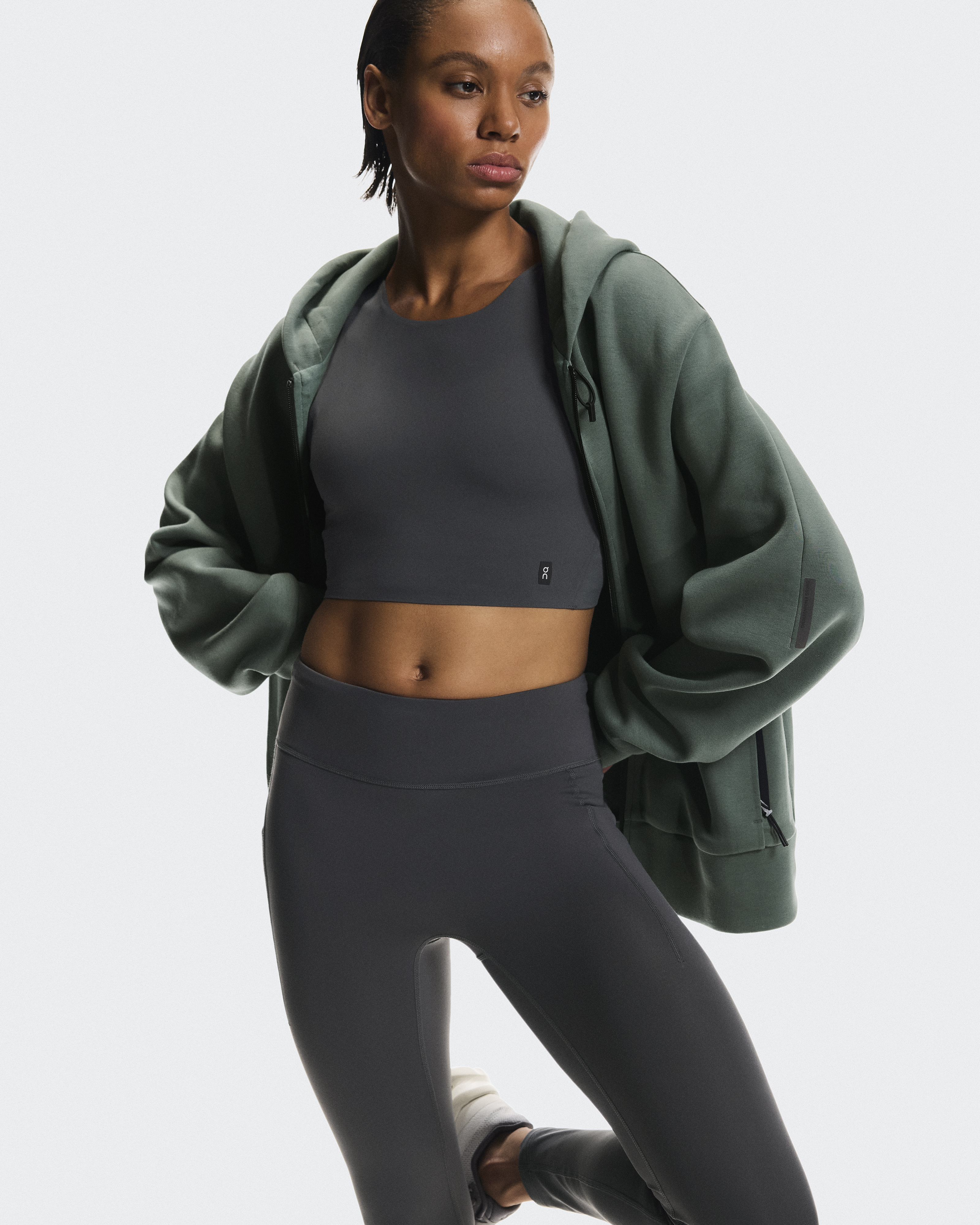 Women's Focus Tech Zip Hoodie | Green | On United States