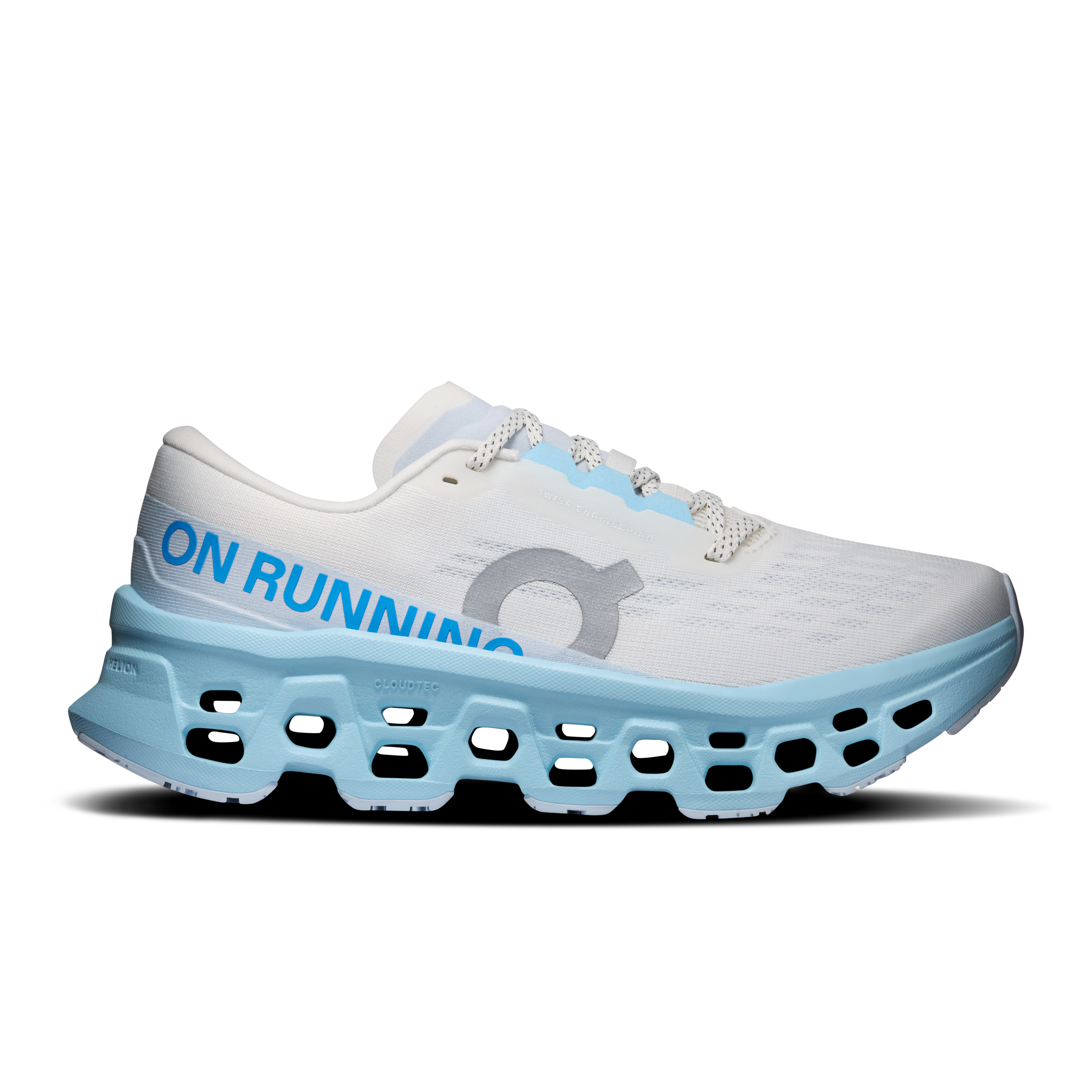 Cloudmonster 3 Road Running Shoe in Ivory/Topaz