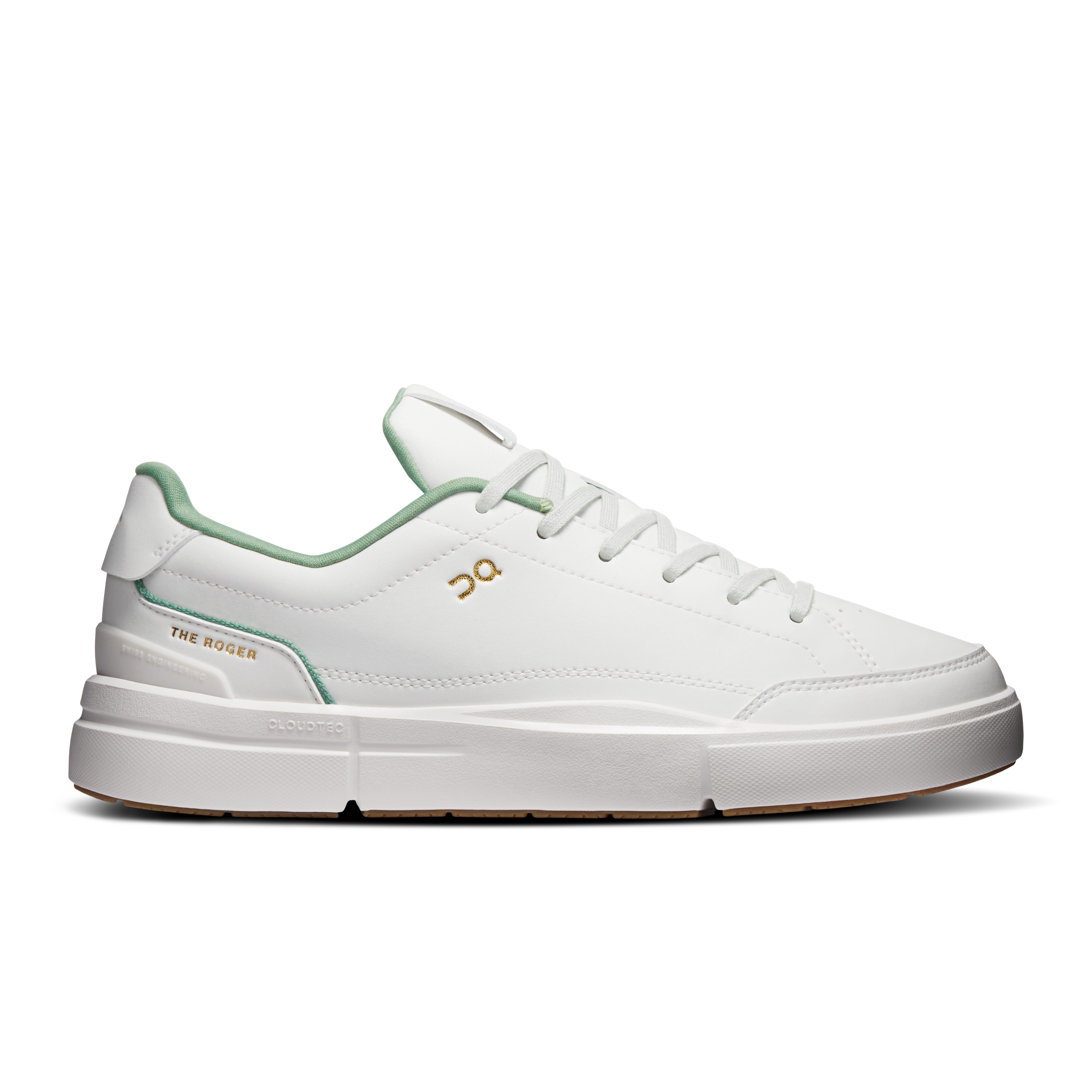 THE ROGER Centre Court Lifestyle Shoe in Ivory/Fern
