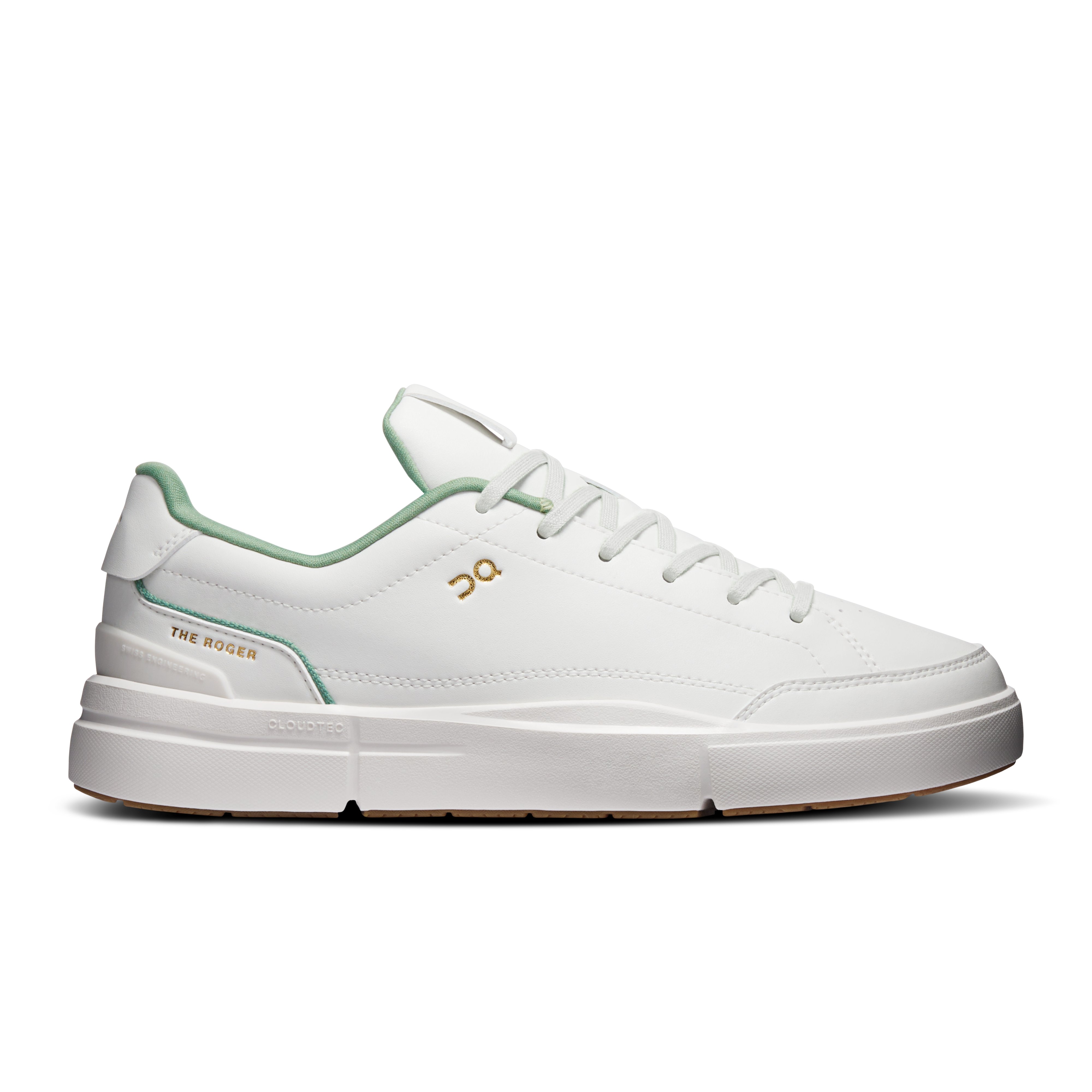 On THE ROGER Centre Court Ivory & Fern Women Active life Shoes