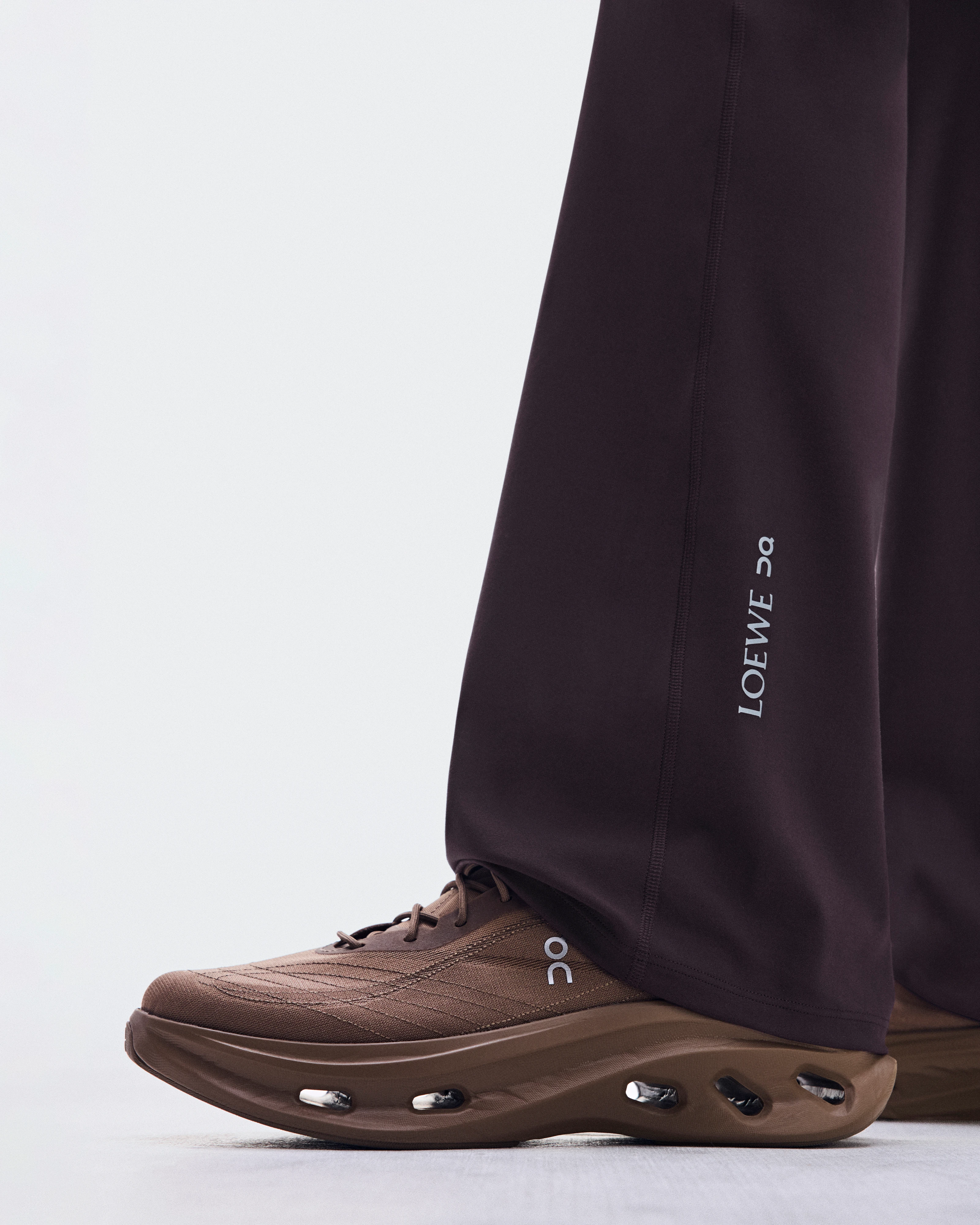 On Bootleg Trousers LOEWE Purple Women Pants