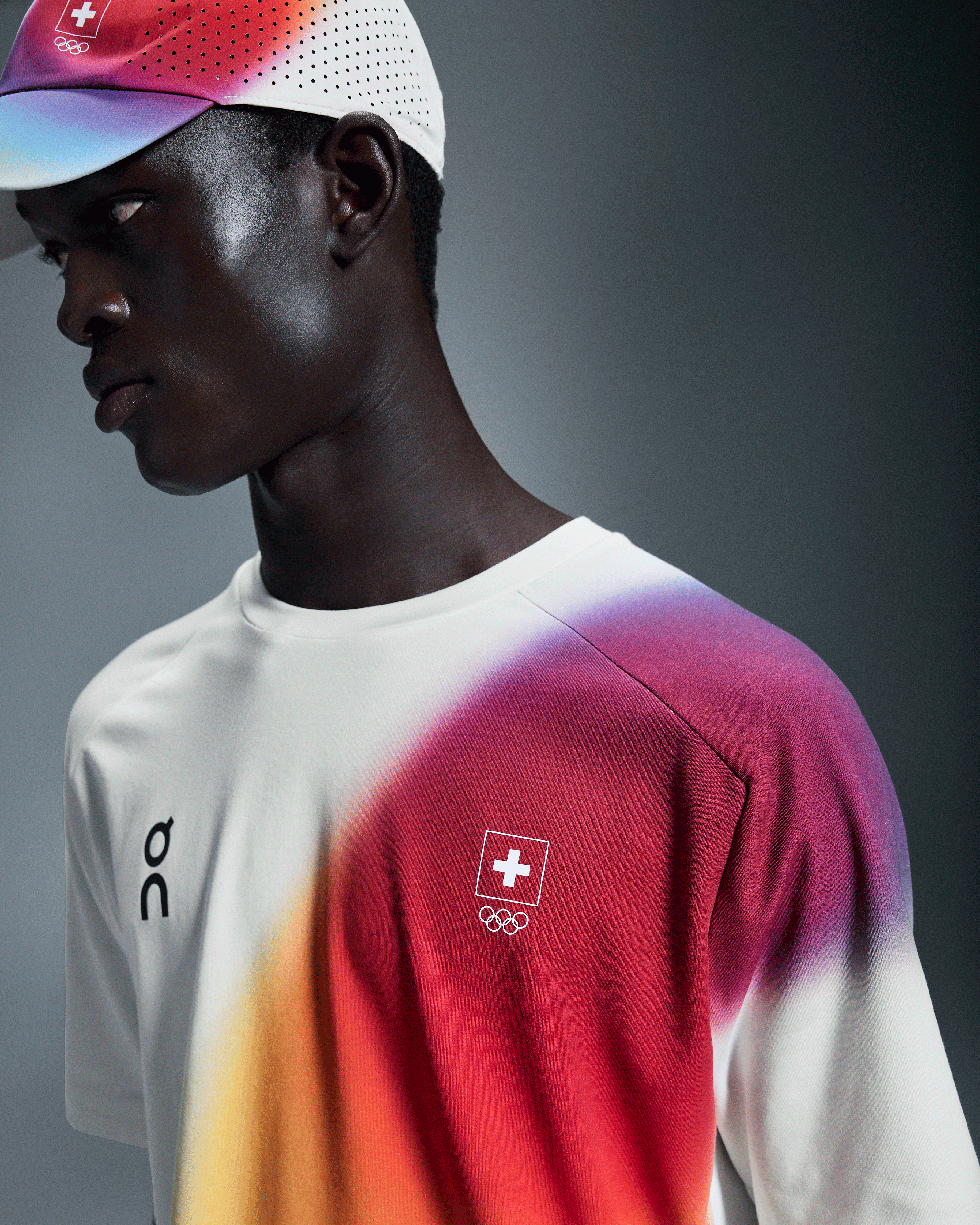 On Swiss Olympic Focus-T Undyed-White Men Tops and t-shirts