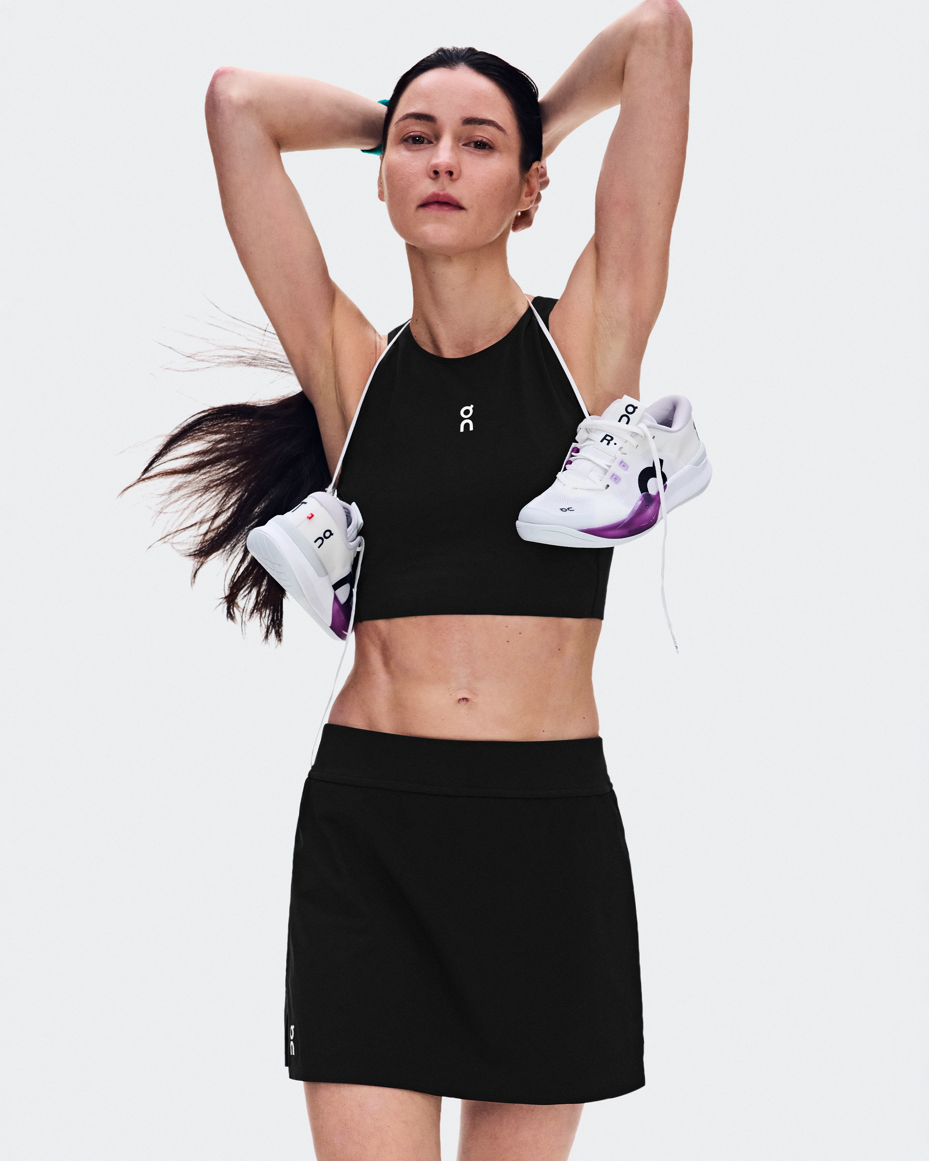 On Court Skirt Split Black Women Skirts