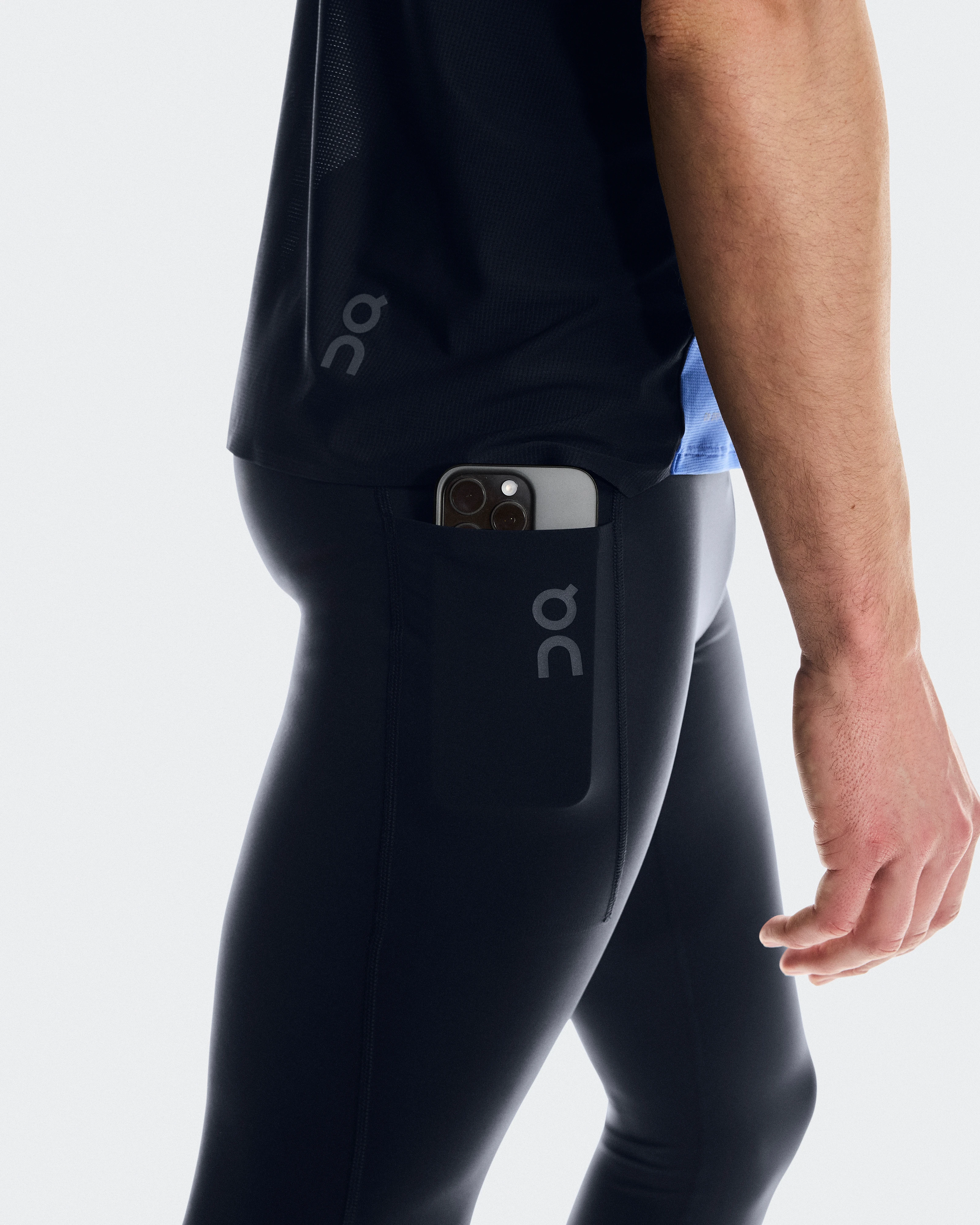 On Performance Tights Navy Homme Leggings