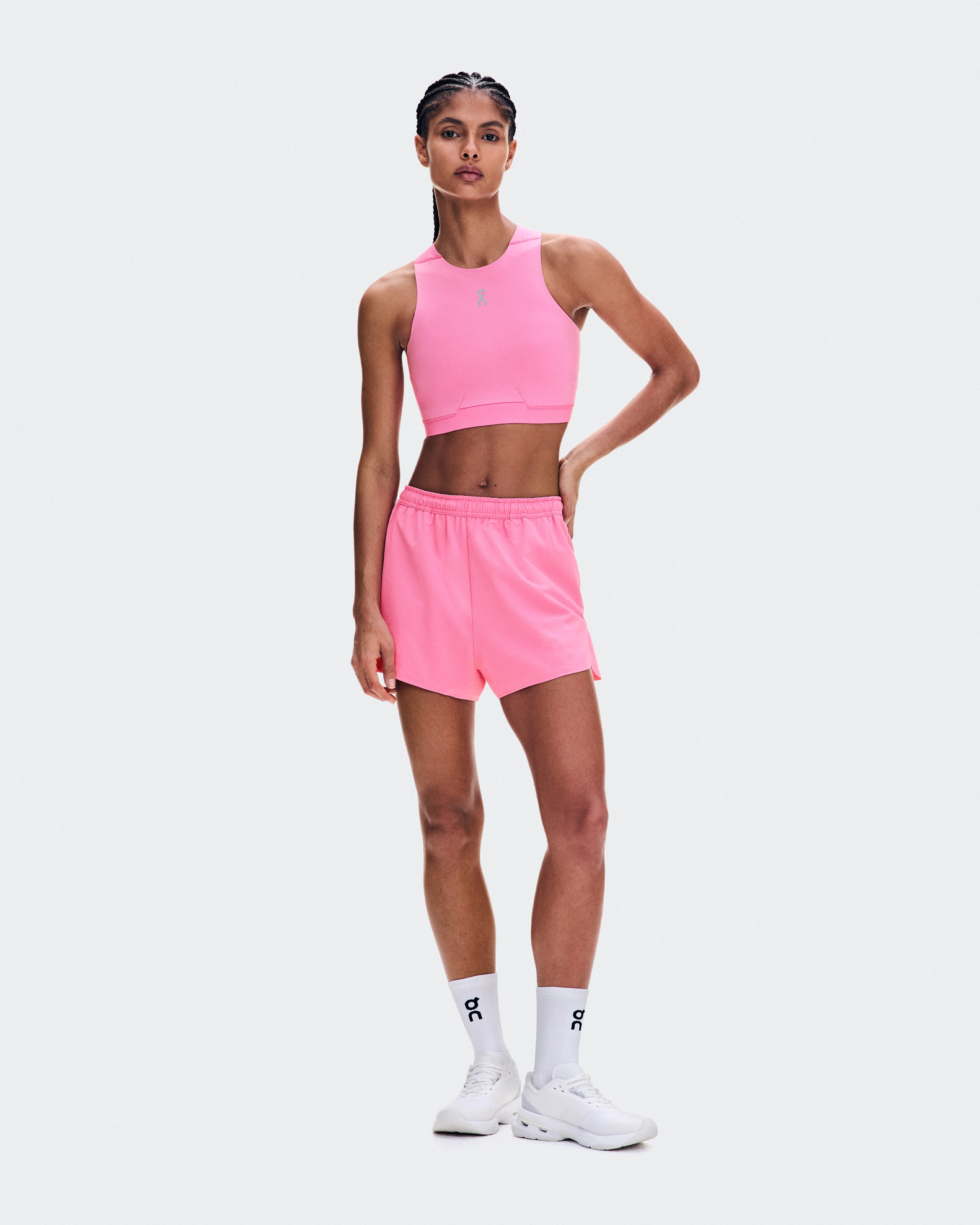 On Train 2-in-1 Crop Bubblegum Women Tops and t-shirts
