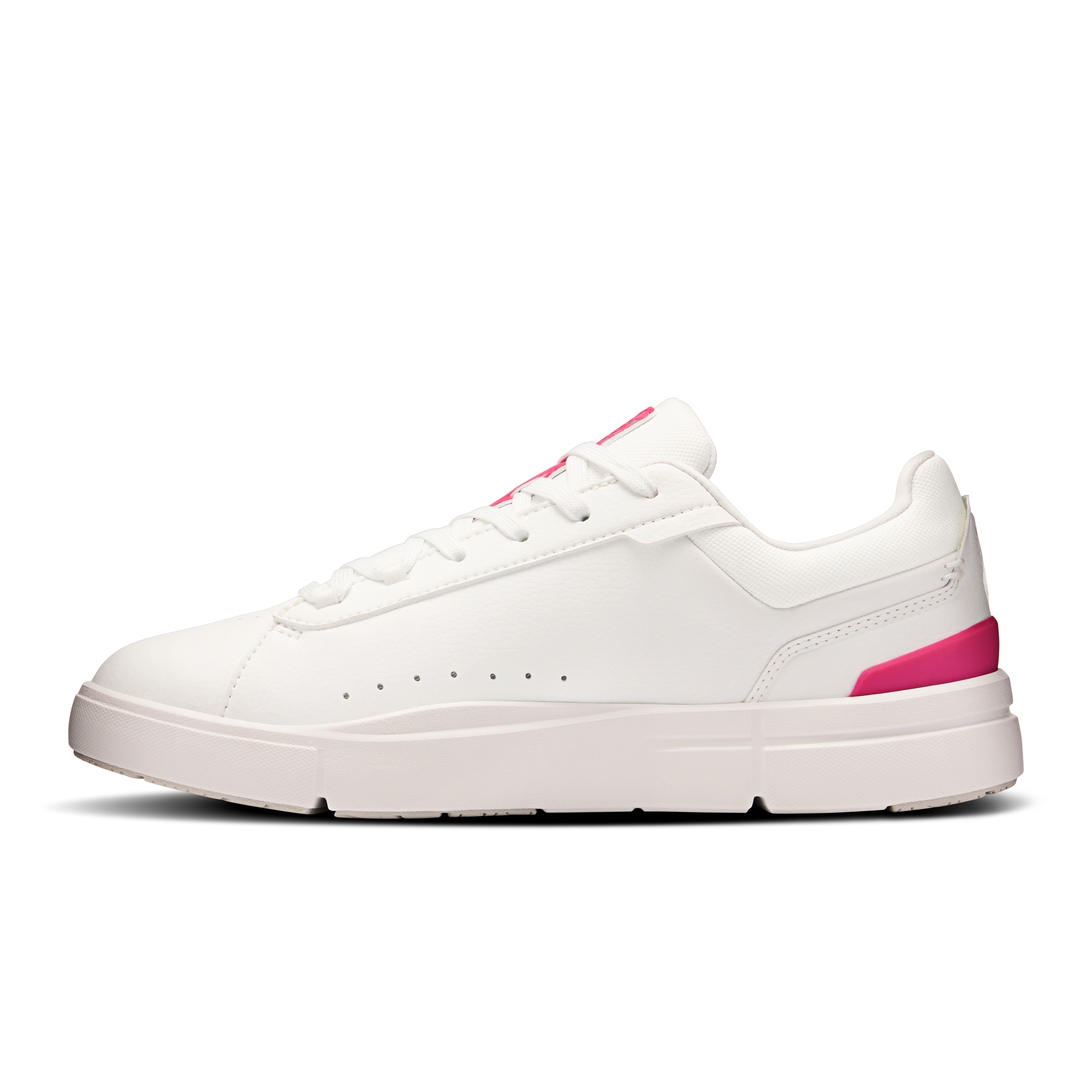 On THE ROGER Advantage White & Pink Women Tennis Shoes