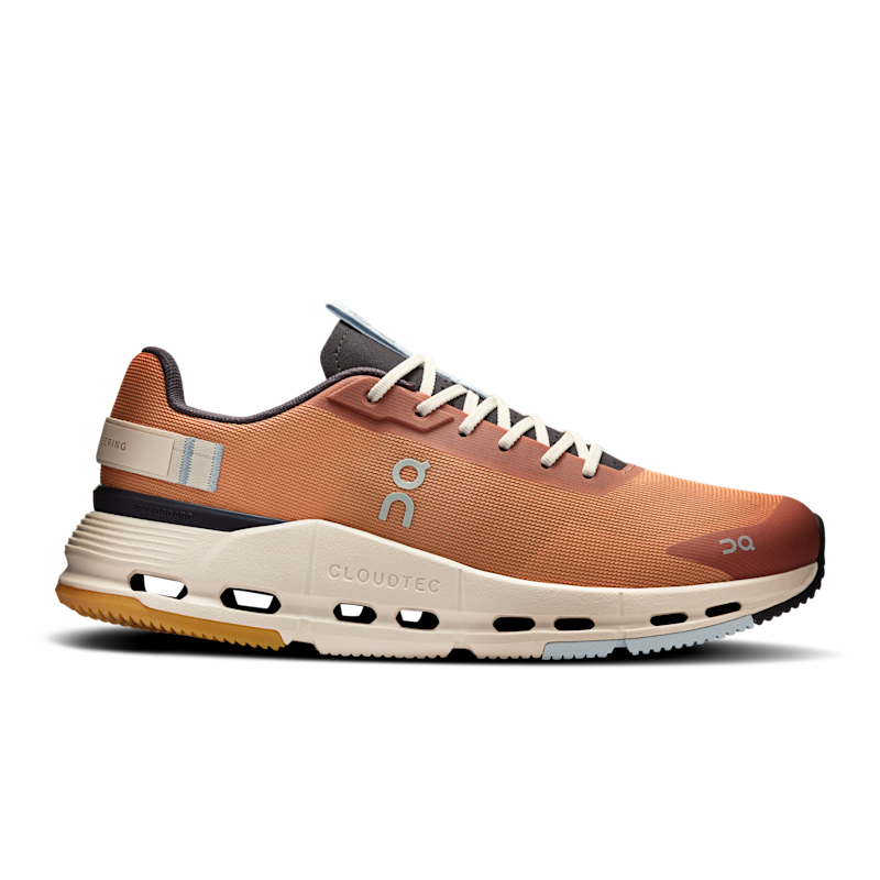 On Women's Cloudnova Form 2 Lifestyle Shoe in Sandstone/Pebble, Size: 9, Recycled Polyester