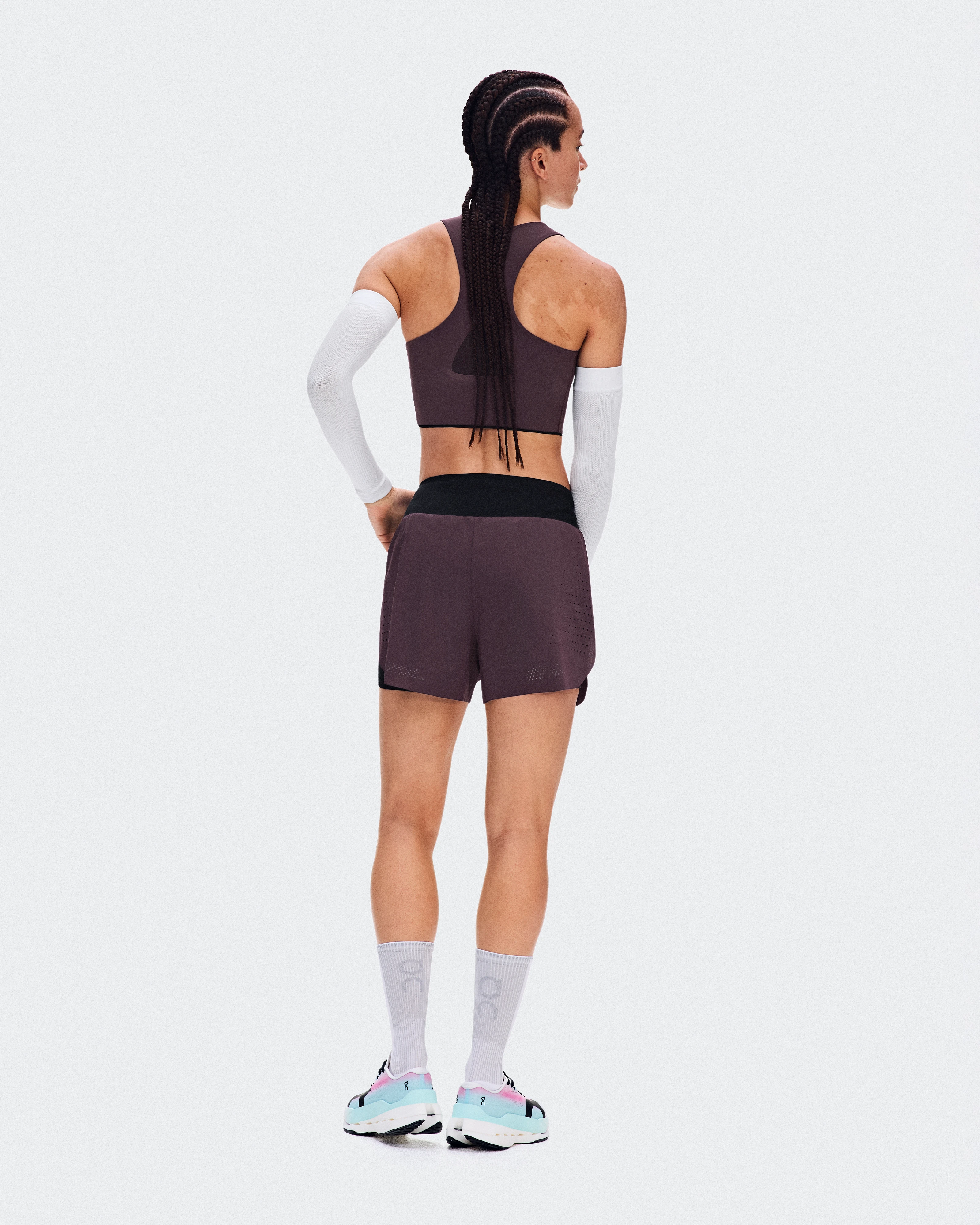On Zero 2-in-1 Shorts Urchin & Black Women Shorts