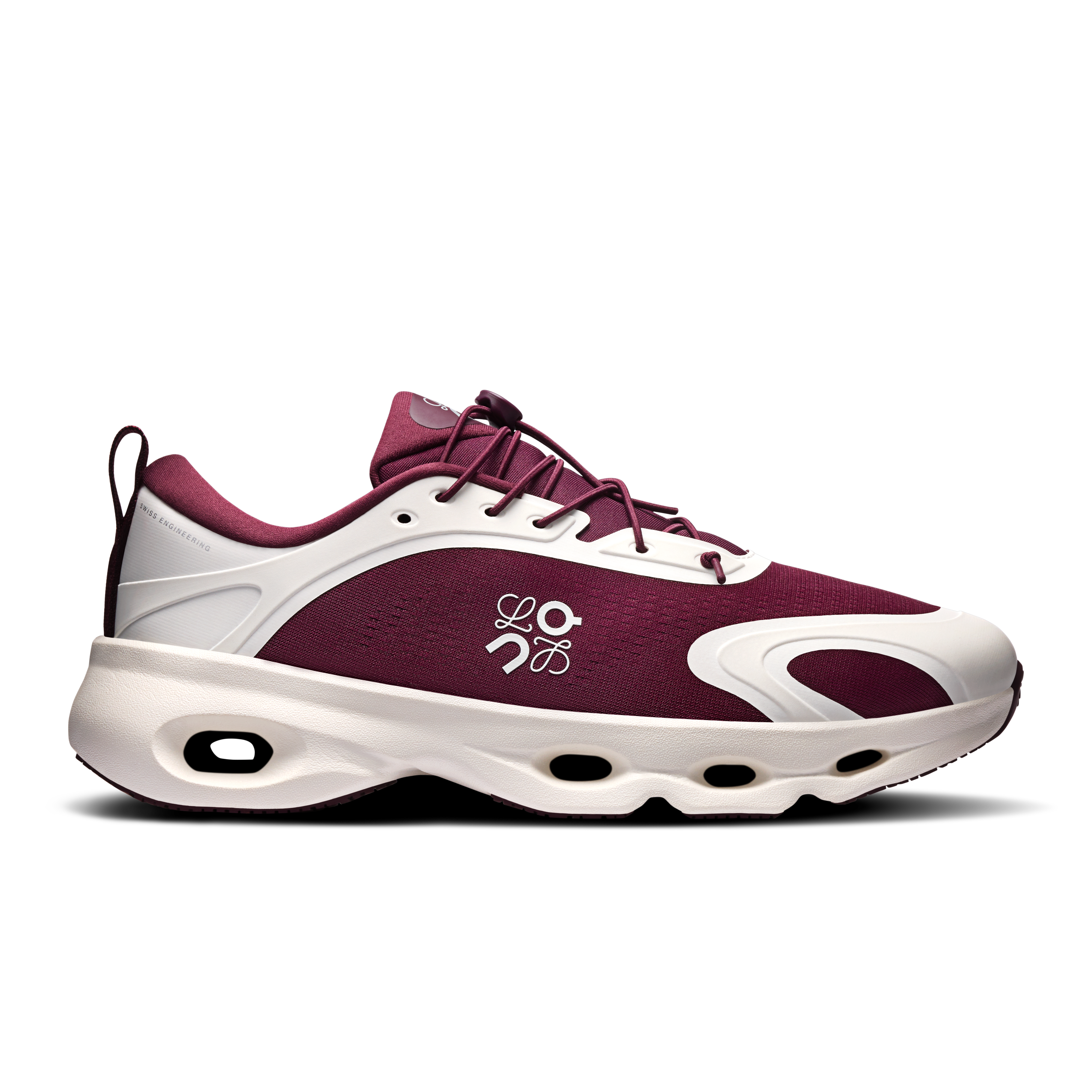 Cloudsolo LOEWE Lifestyle Shoe in Burgundy/Eggshell