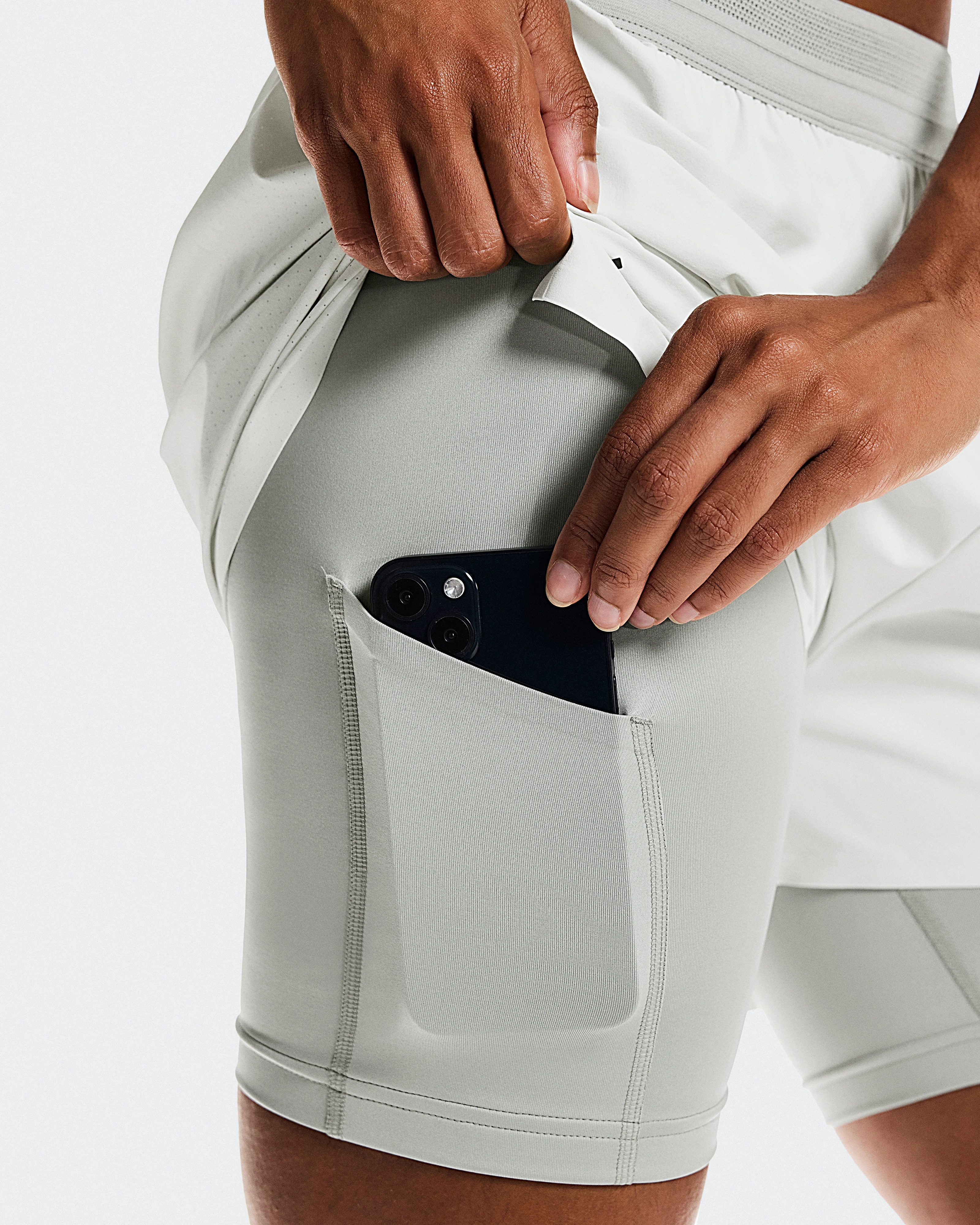 On 3" Performance 2/1 Shorts Iceberg & Tin Women Shorts